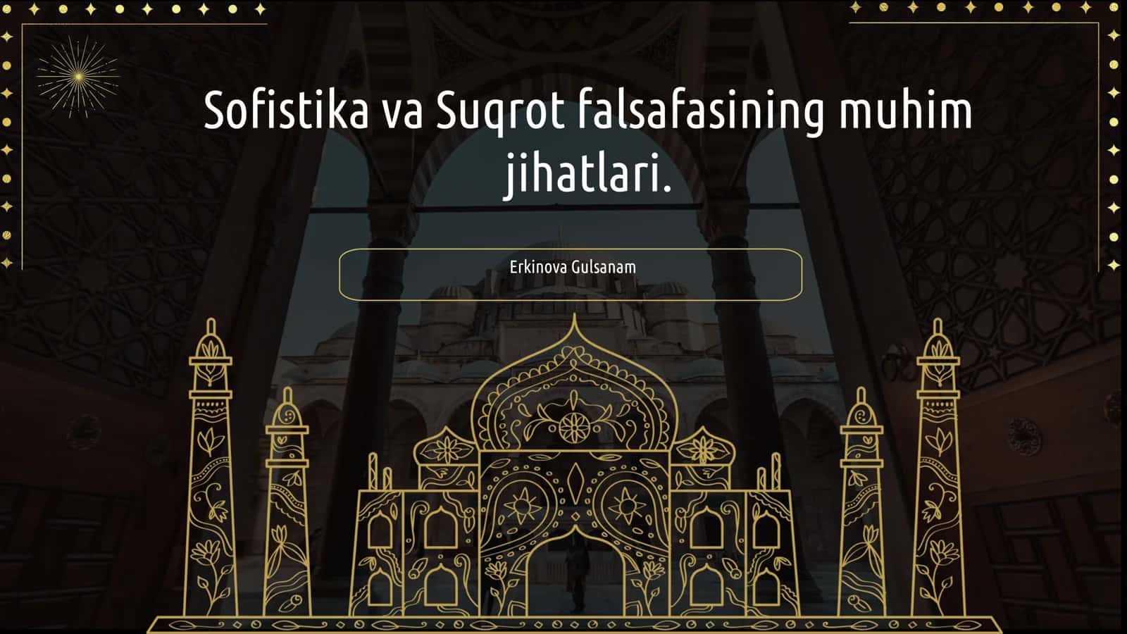 Sofistika va Suqrot falsafasining muhim jihatlari