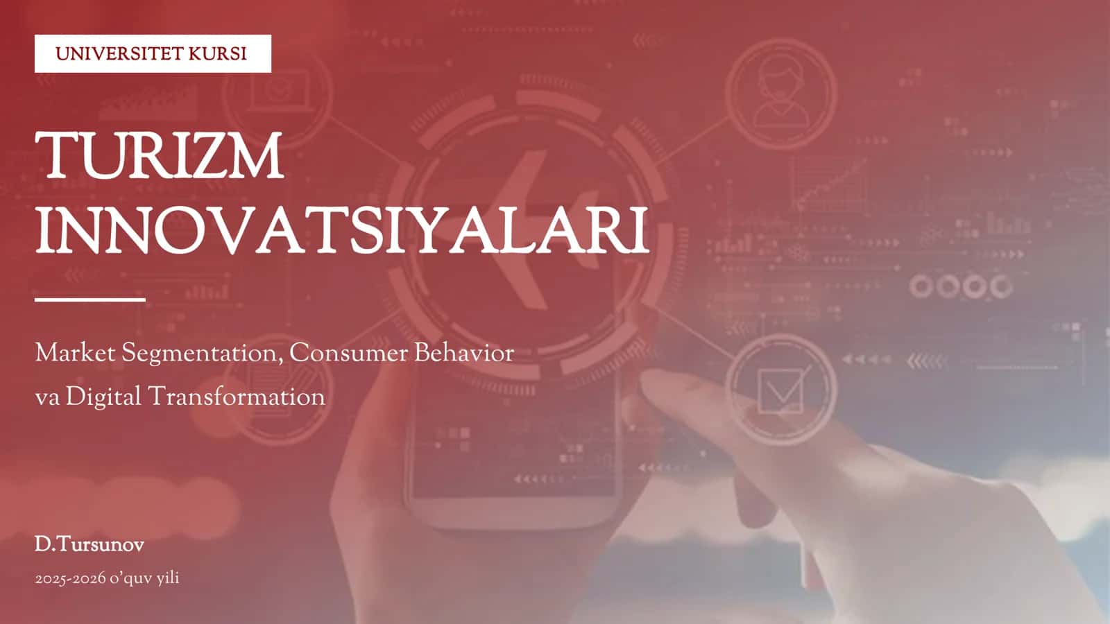 TURIZM INNOVATSIYALARI