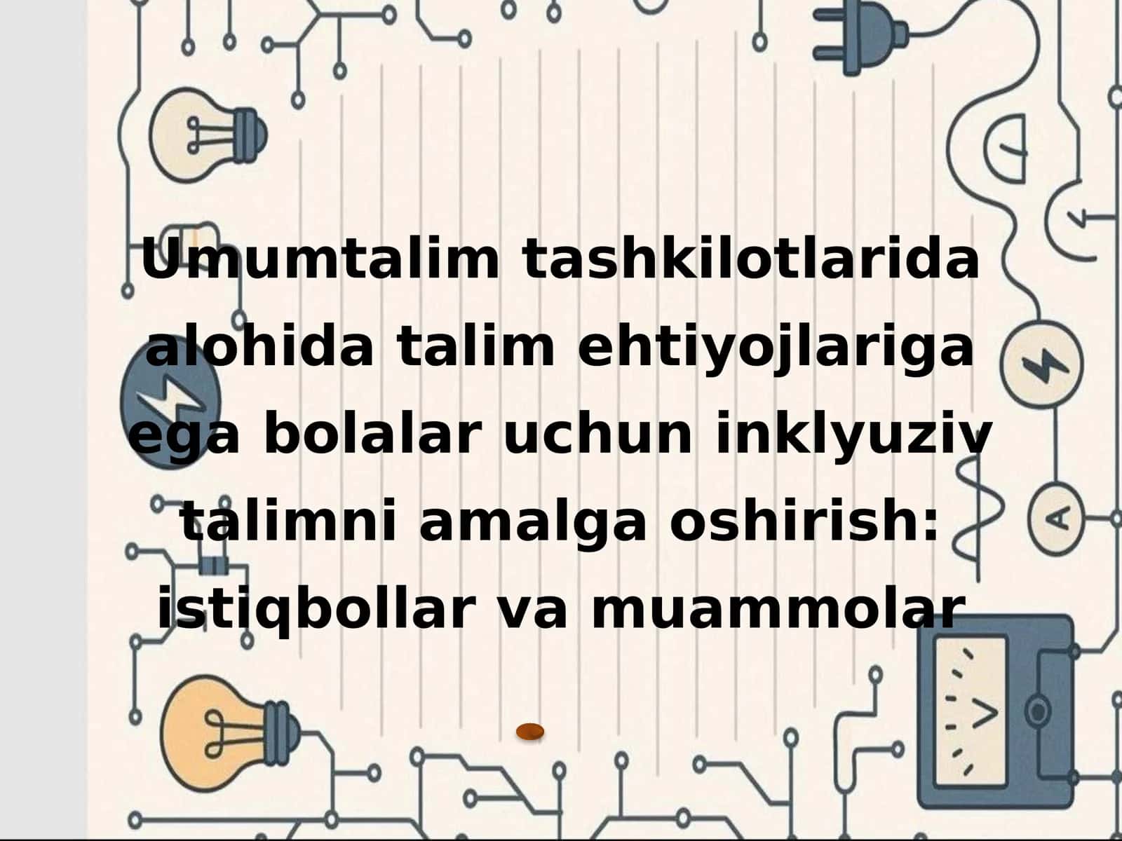 umum talim tashkilotlarida alohida talim