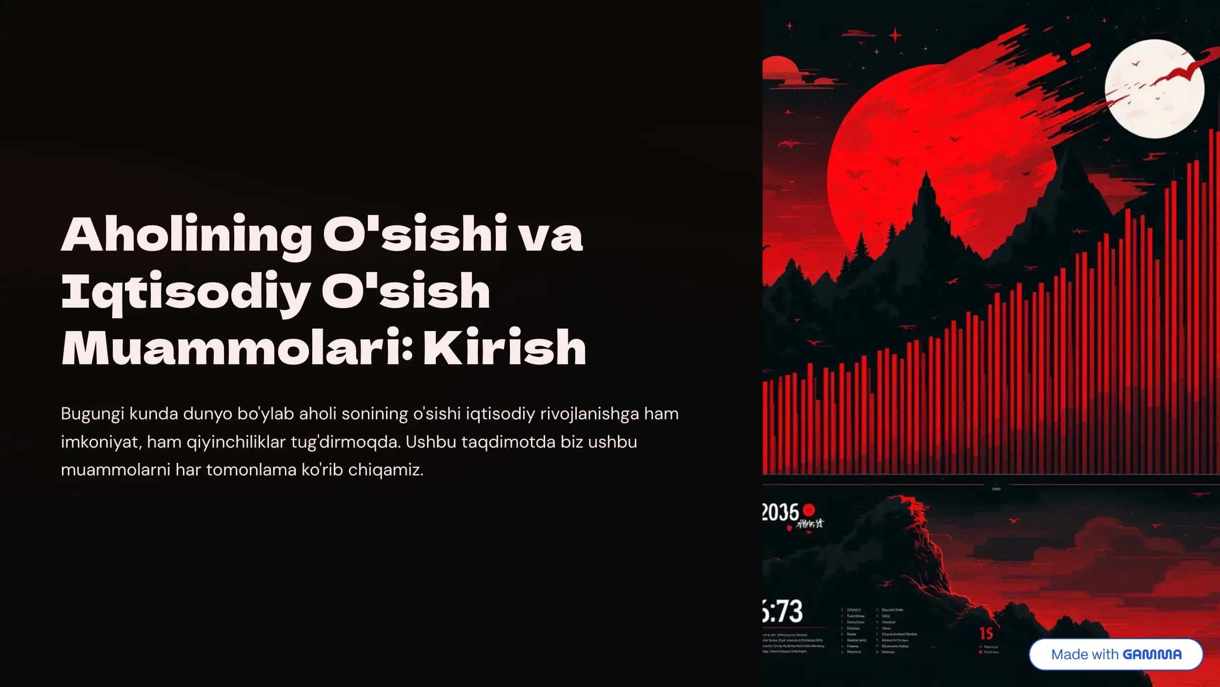Axolining oʻsishi va iqtisodiyot oʻsishi