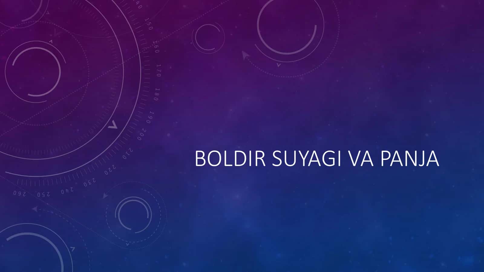 Boldir suyagi va panja