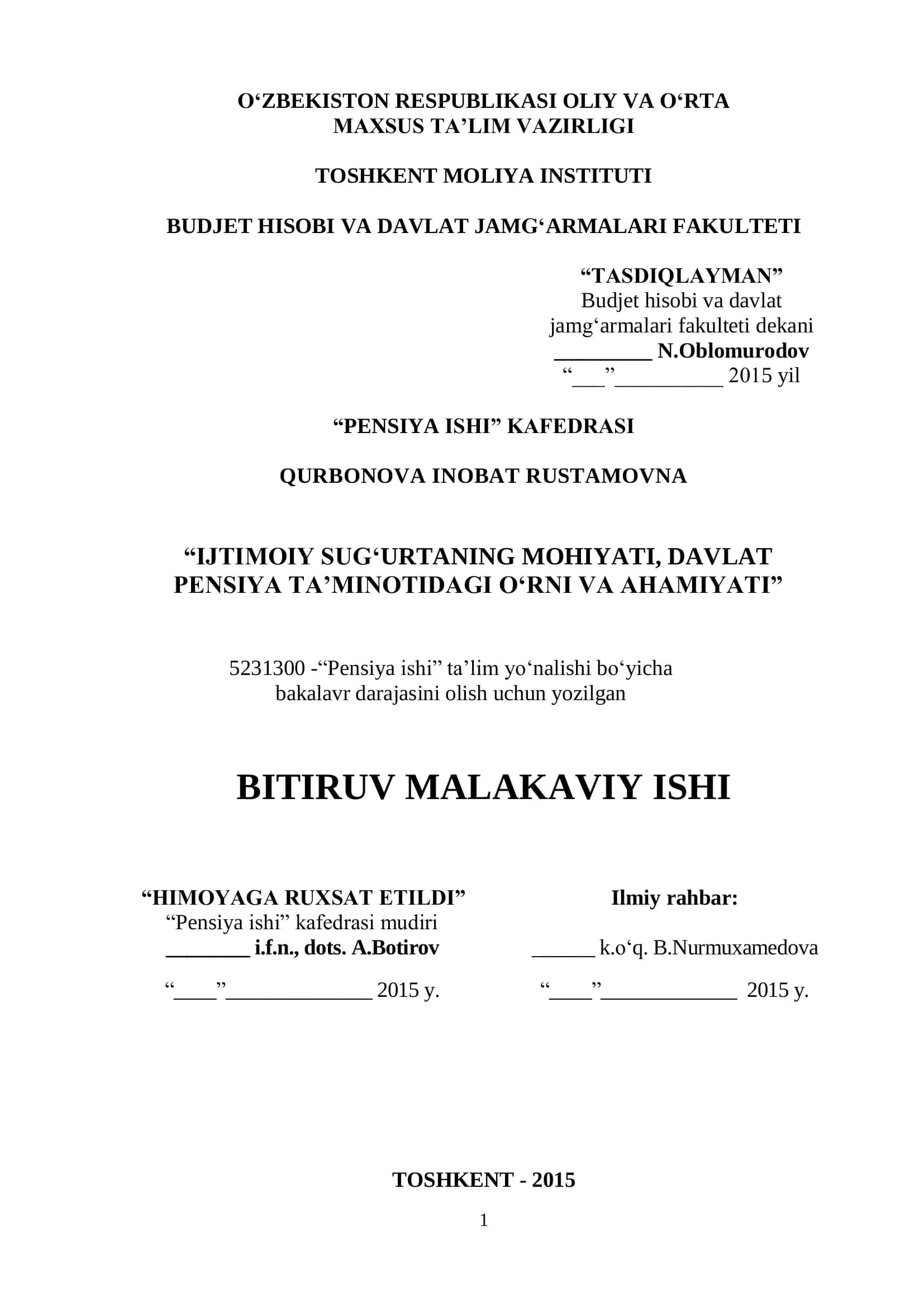 Pensiya ishi