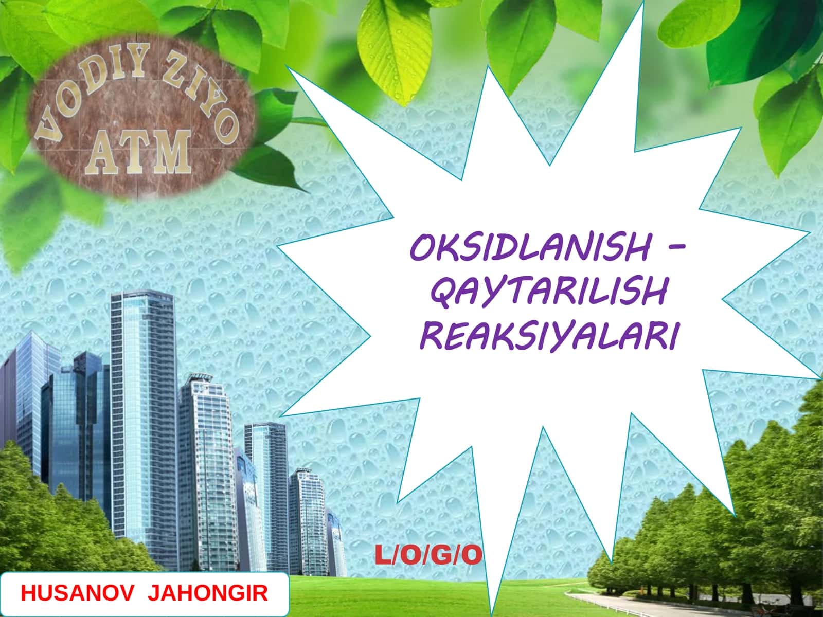 Oksidlanish – Qaytarilish Reaksiyalari