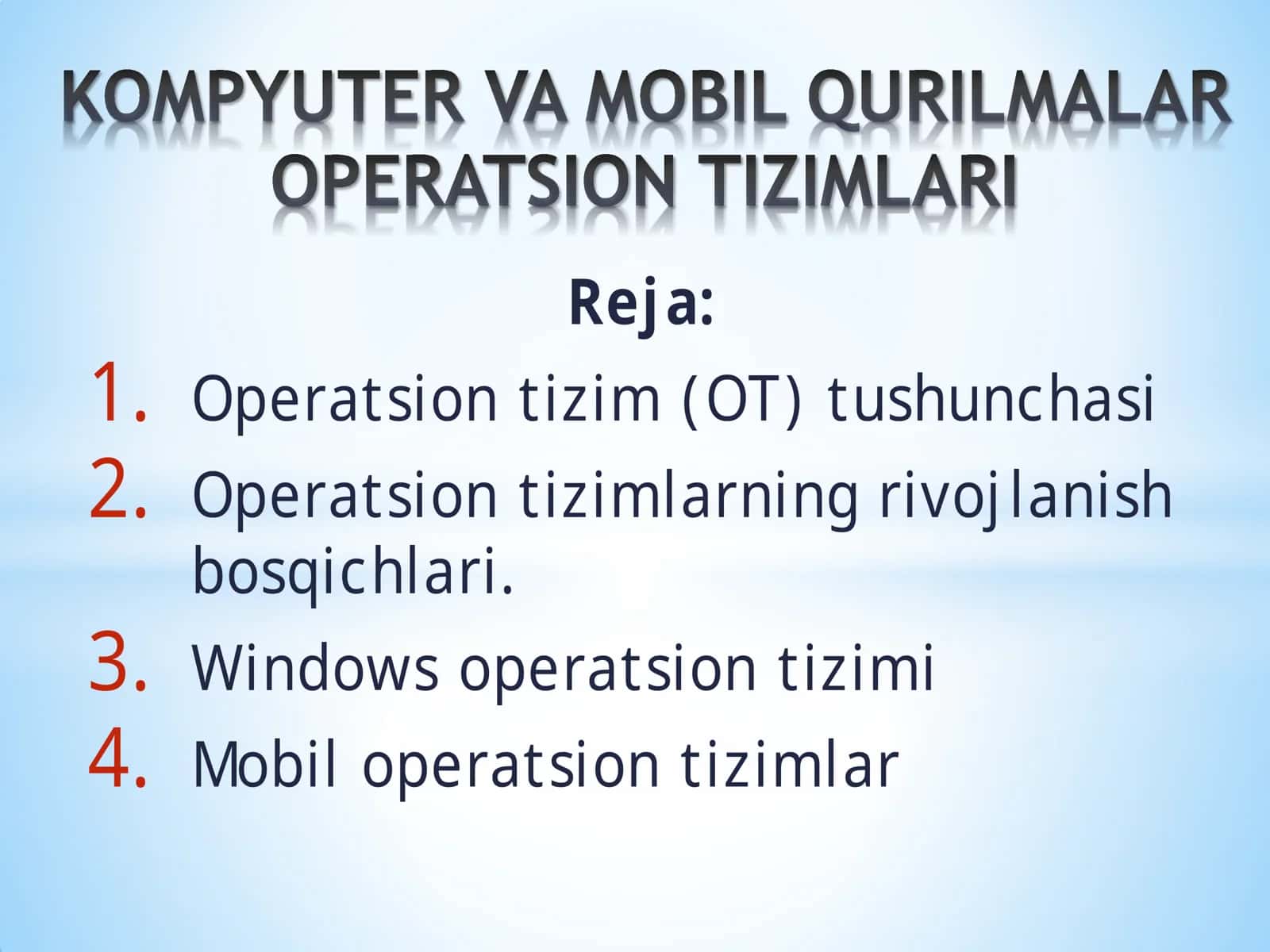 Operatsion tizim