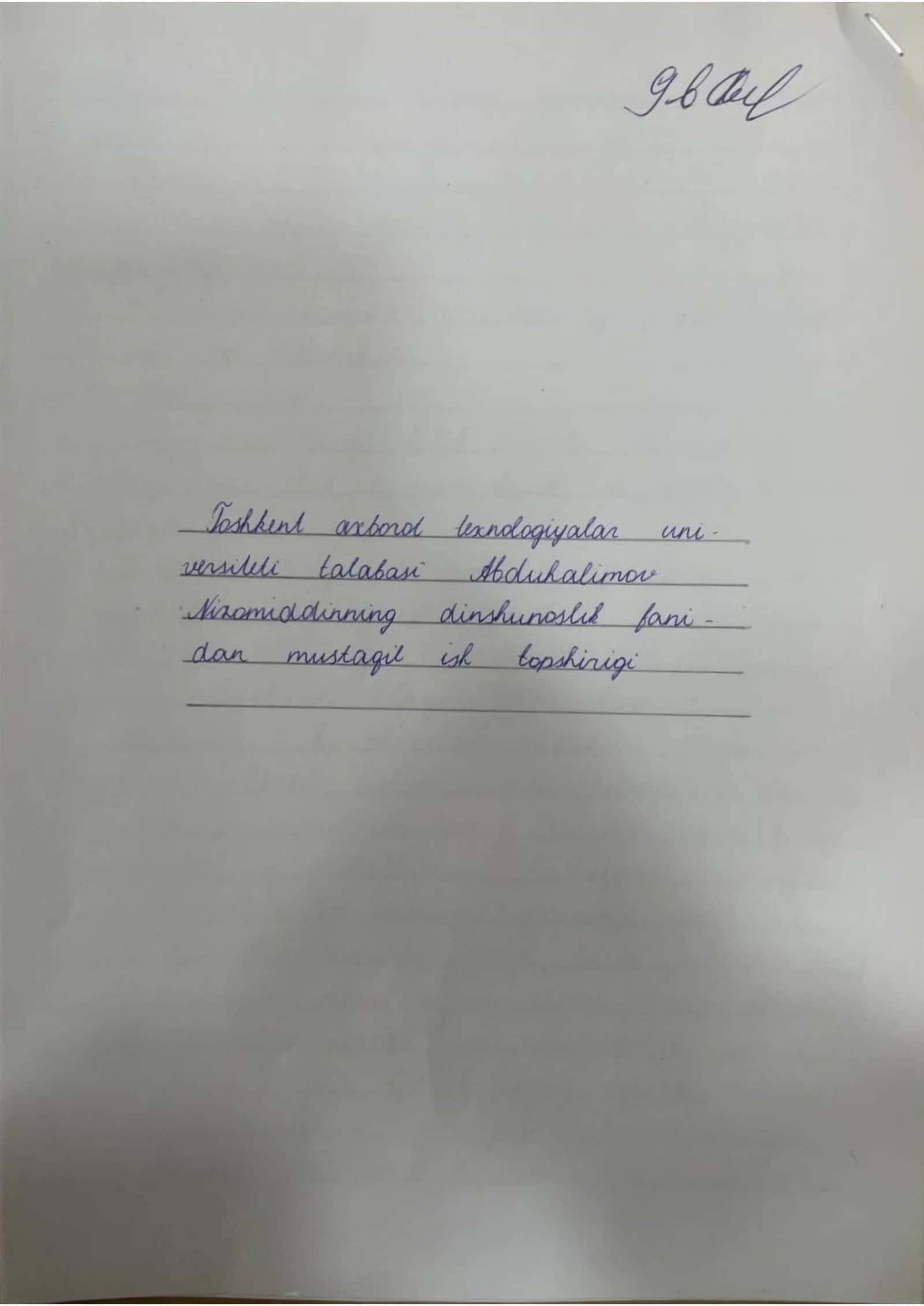 Diniy ramzlar bo'yicha mustaqil ish