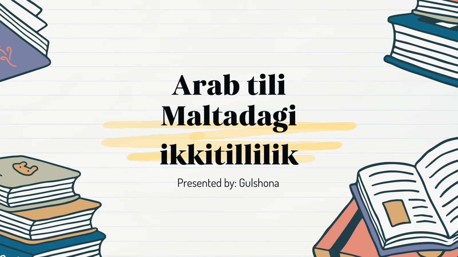 PPT Arab tili Maltadagi ikki tillik