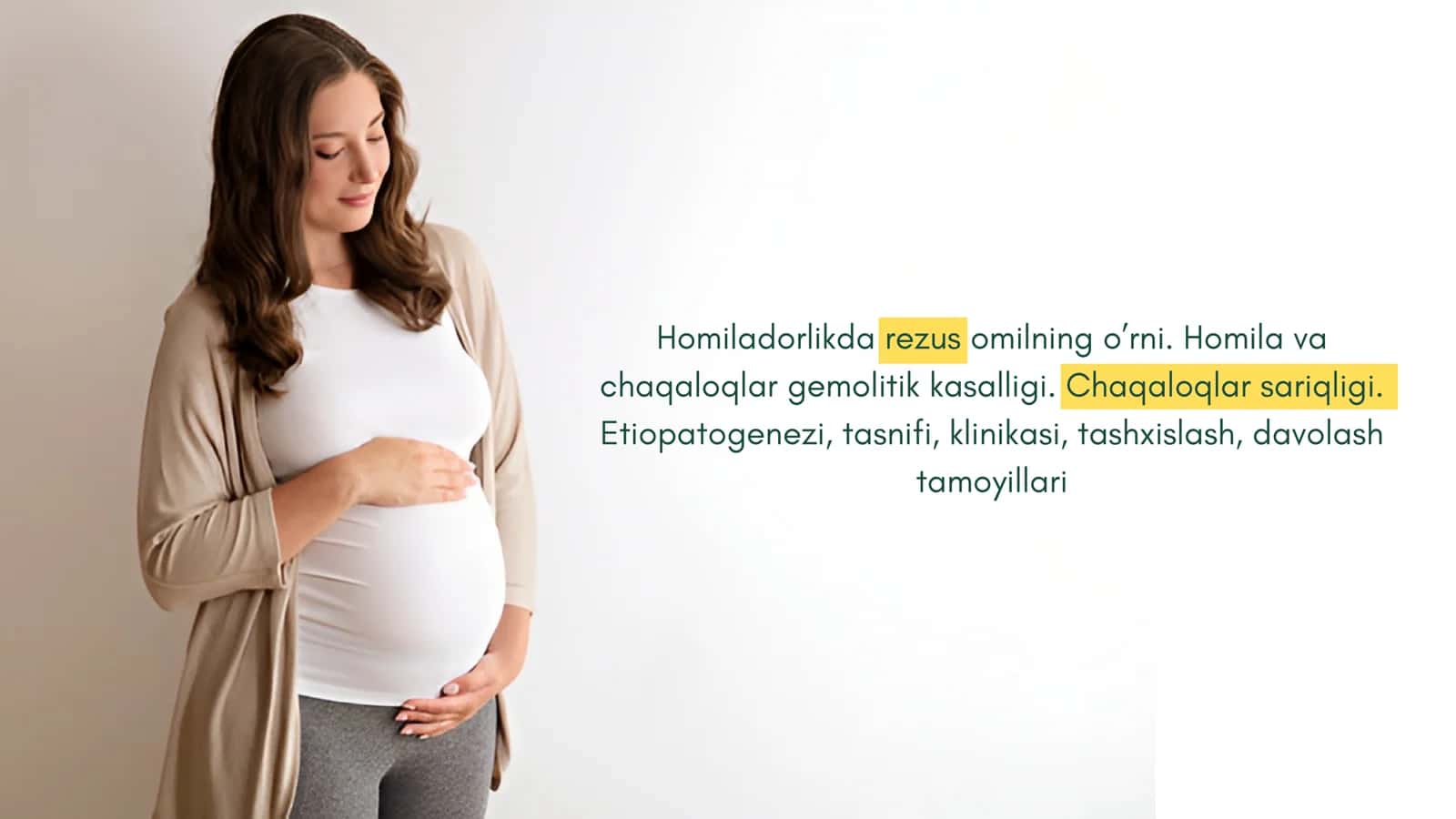 Homiladorlikda rezus omilning o’rni. Homila va chaqaloqlar gemolitik kasalligi. Chaqaloqlar sariqligi. Etiopatogenezi, tasnifi, klinikasi, tashxislash, davolash tamoyillari
