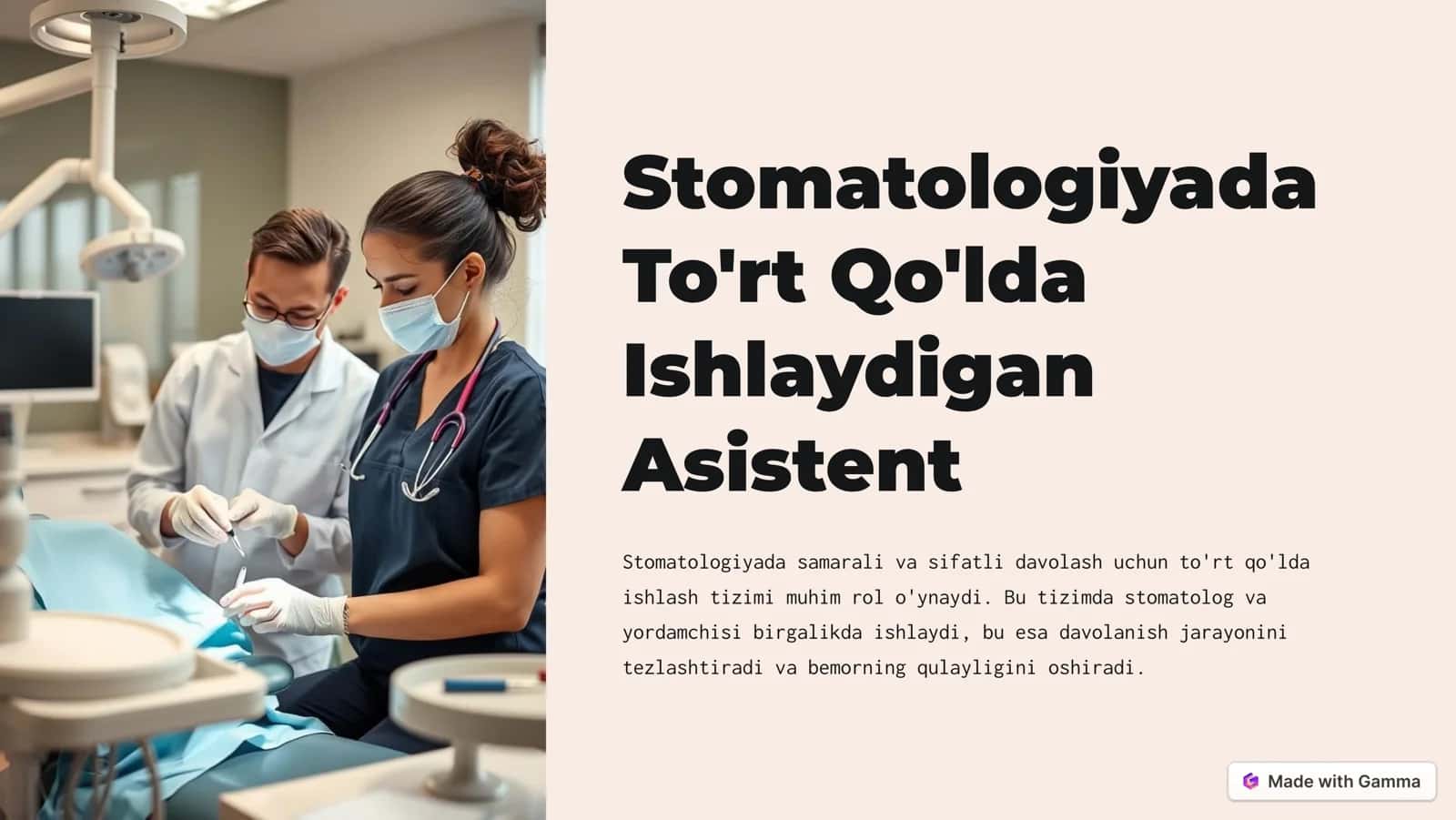 To'rt Qo'lda Ishlaydigan Asistent
