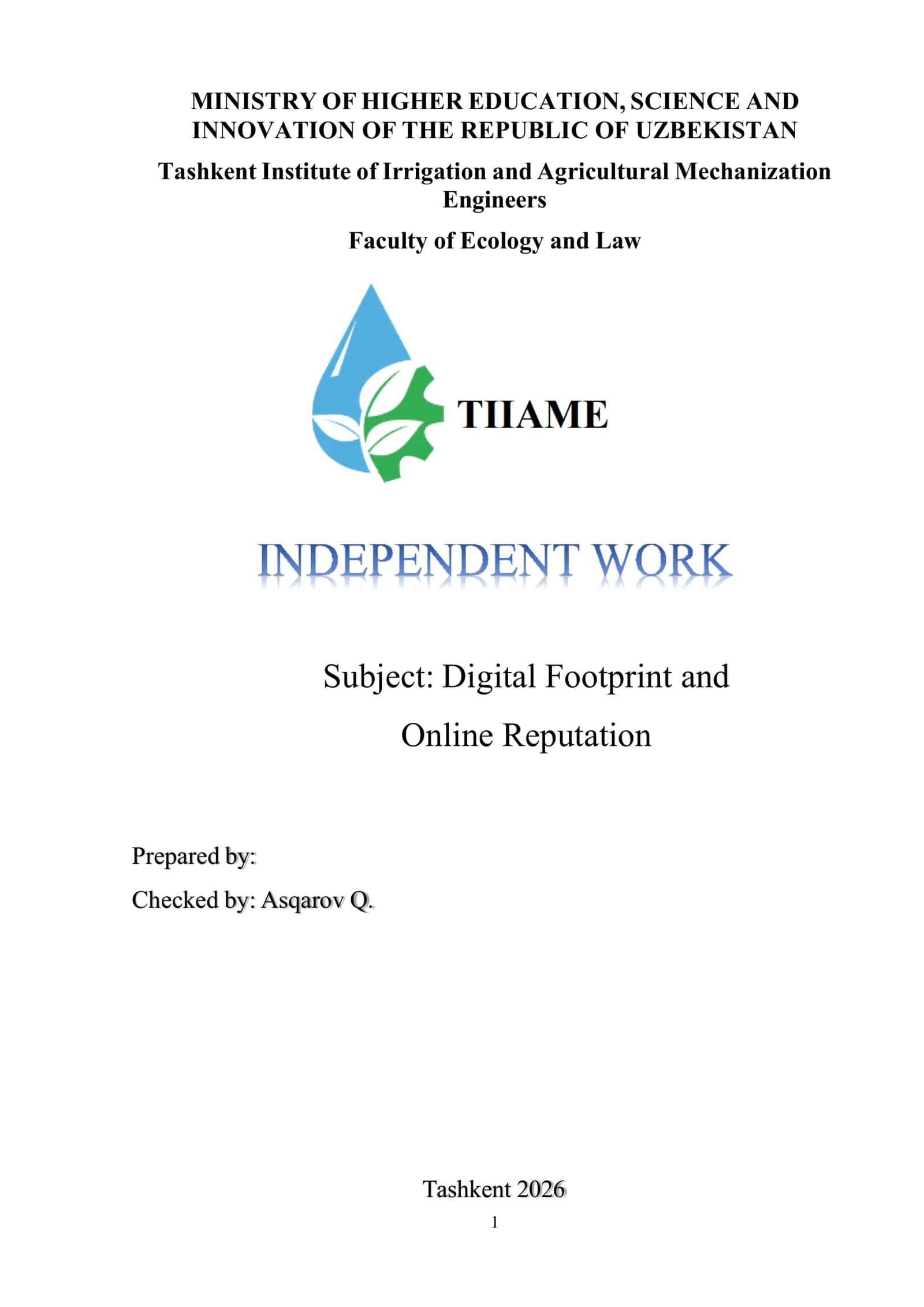 Digital Footprint and Online Reputation