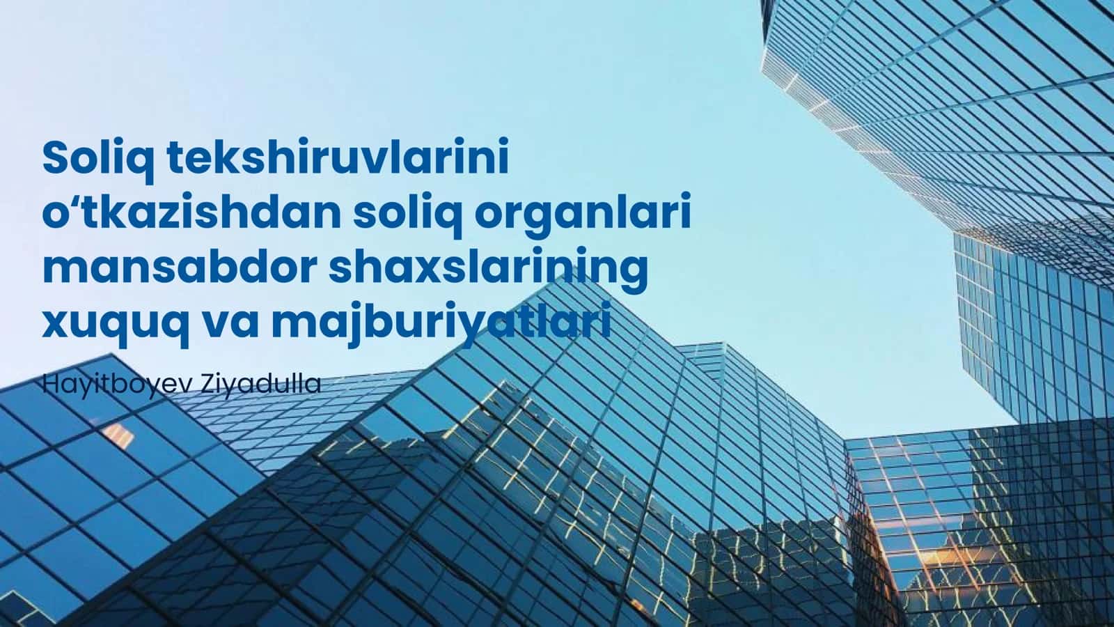 Soliq tekshiruvlari