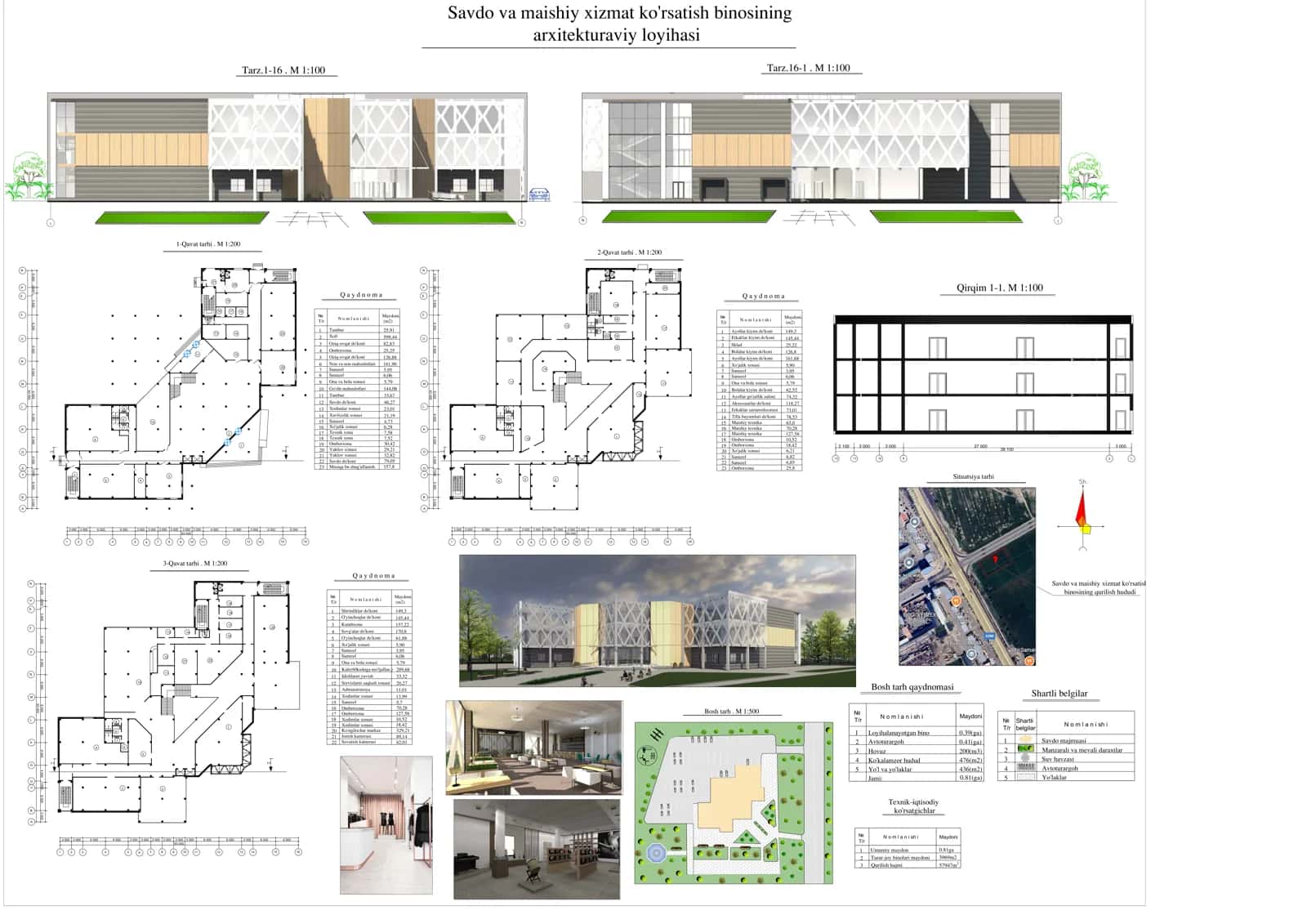 Savdo va maishiy xizmat ko'rsatish binosining arxitekturaviy loyihasi.pdf