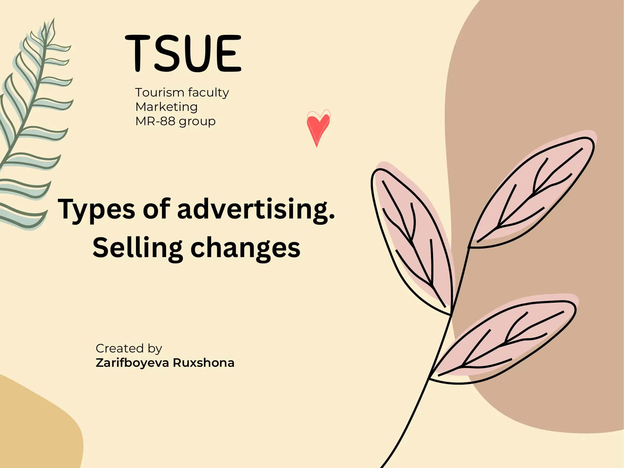 Types of advertising ppt