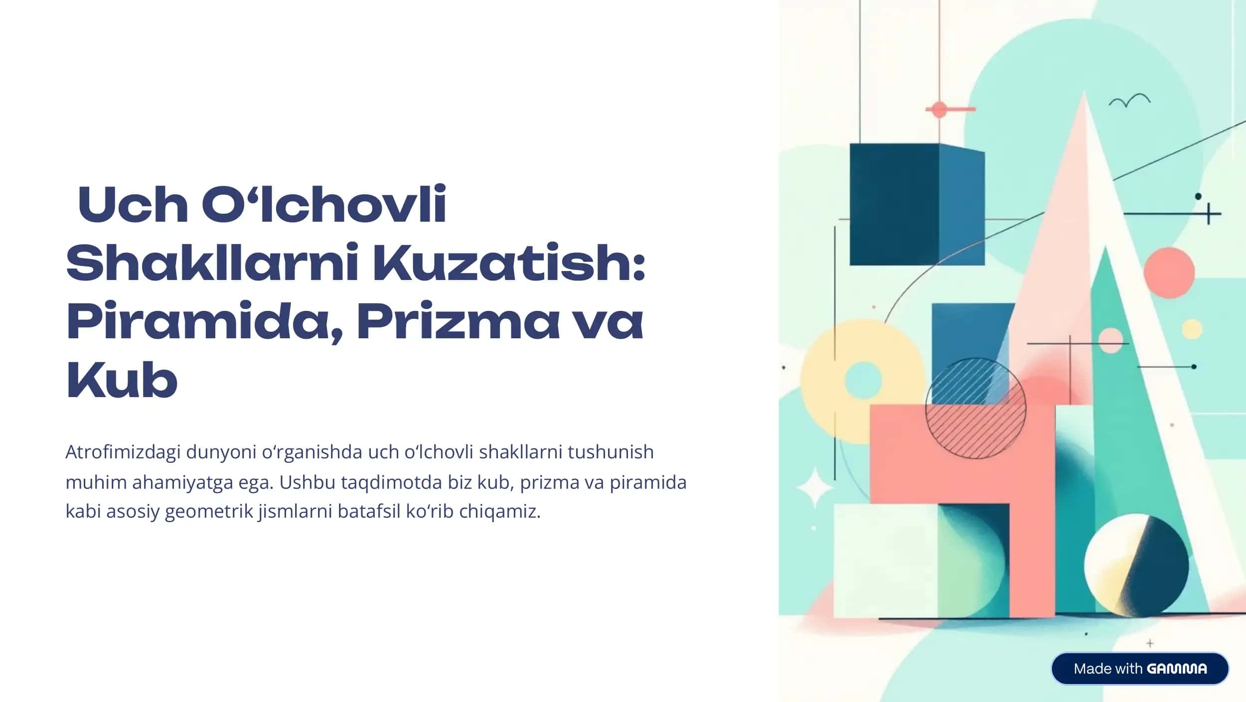 Uch O‘lchovli