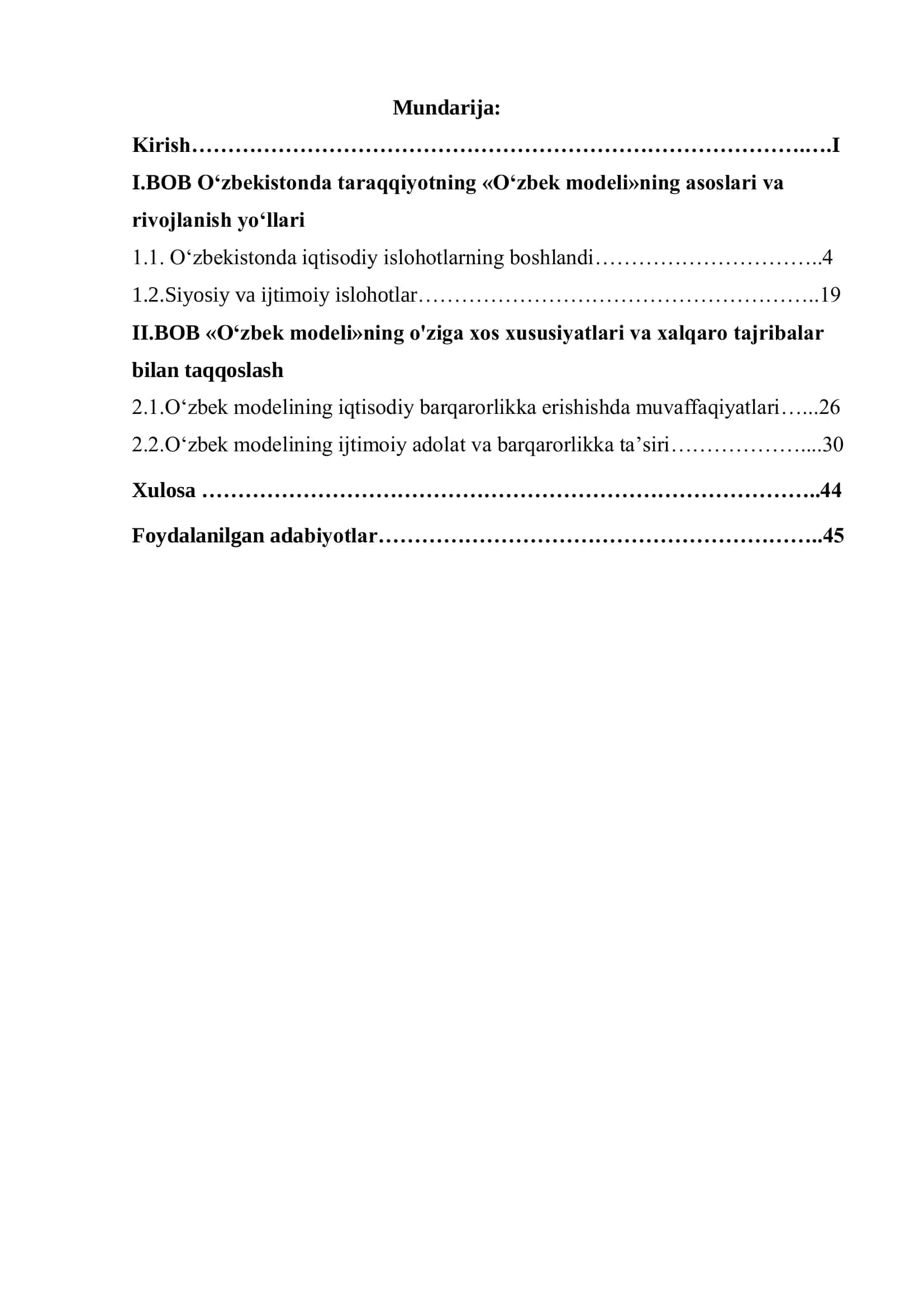 O‘zbek modeli