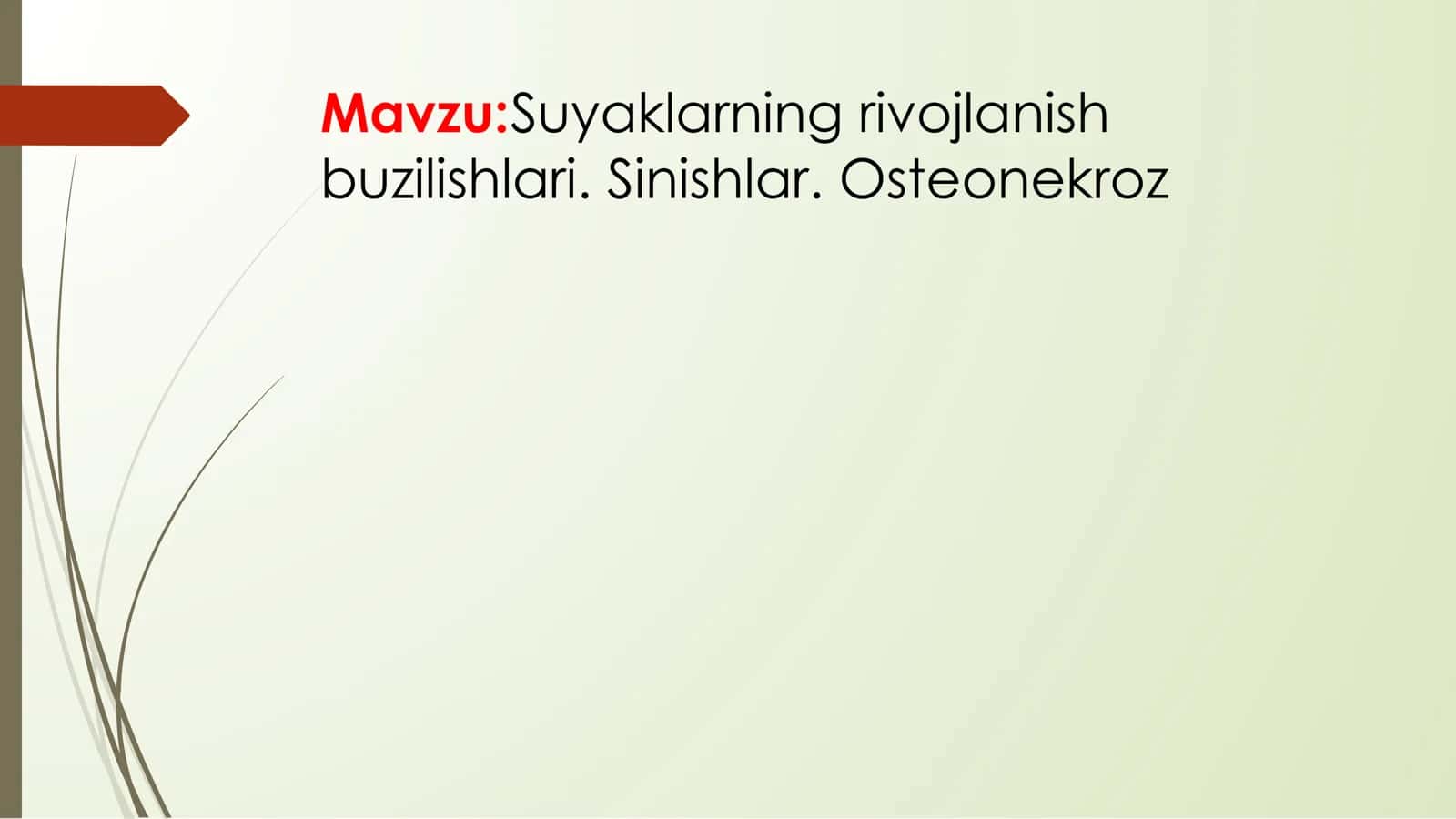 Suyaklarning rivojlanish buzilishlari
