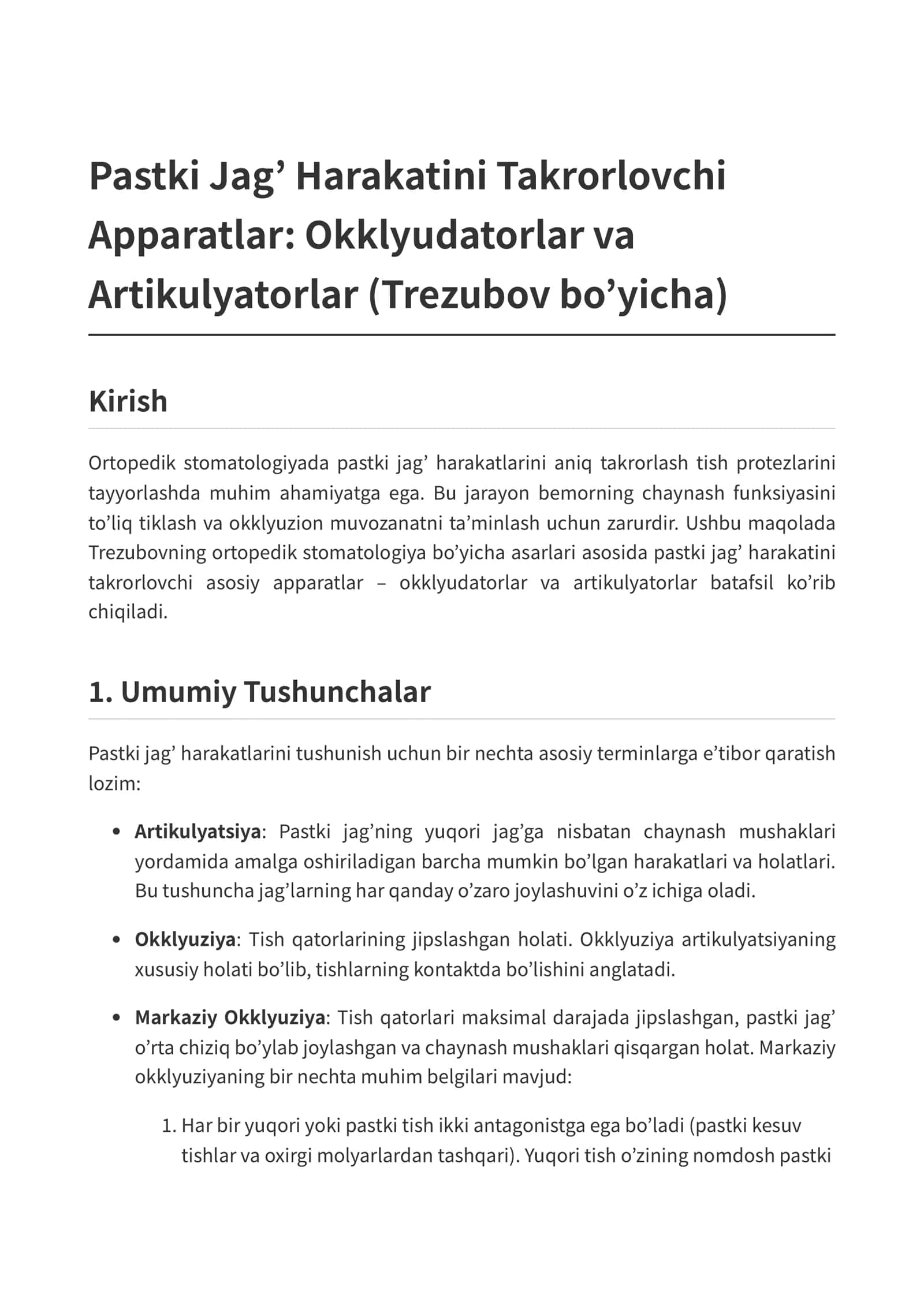 Pastki Jag’ Harakatini Takrorlovchi