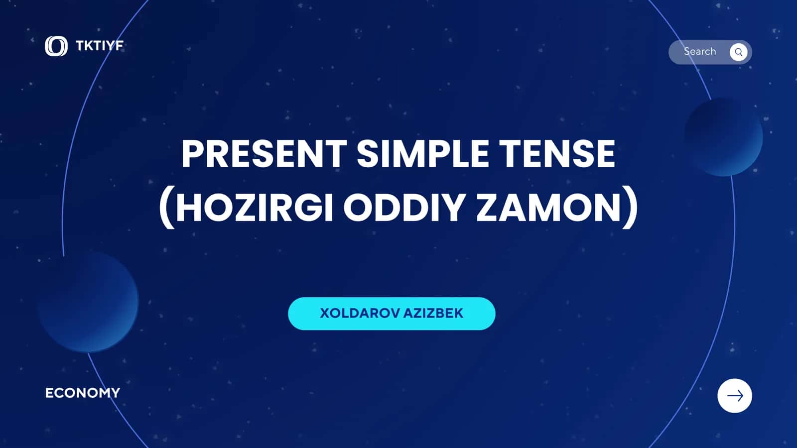 Present simple tense