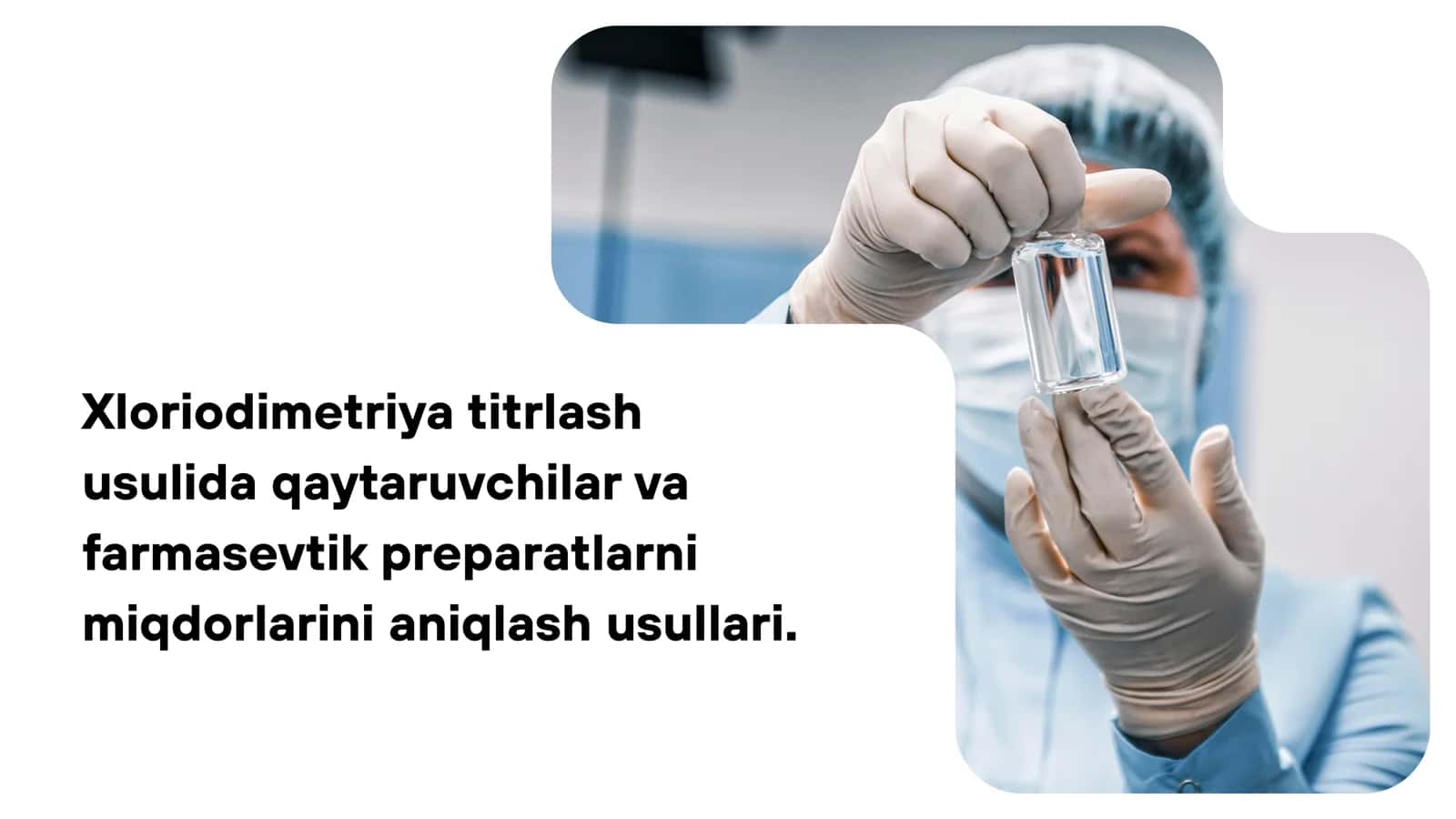Xloriodimetriya titrlash usulida qaytaruvchilar va farmasevtik preparatlarni miqdorlarini aniqlash usullari