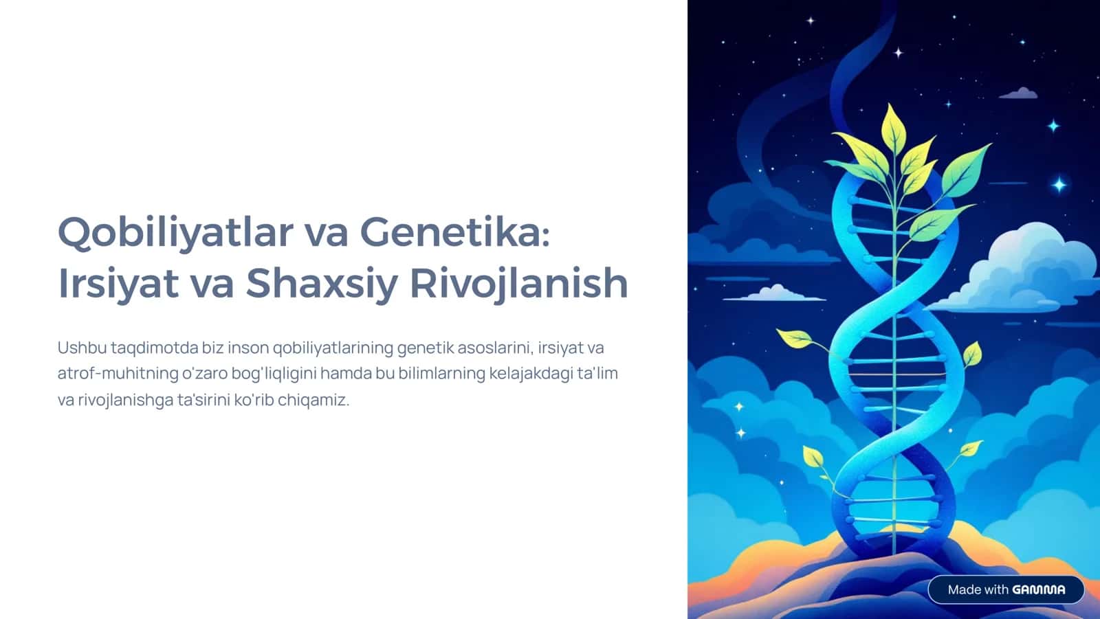 Qobiliyatlar va Genetika