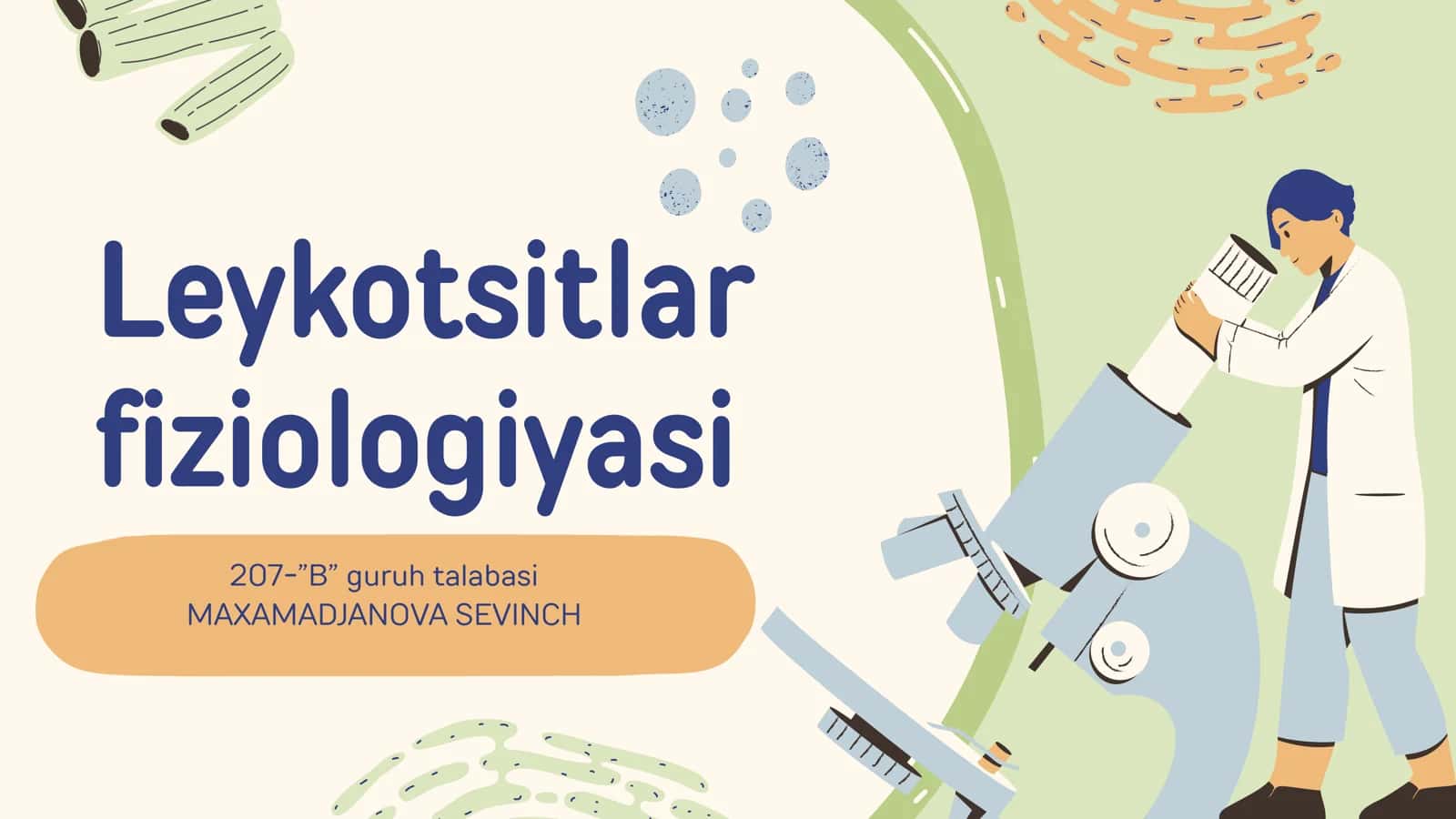 Leykotsitlar fiziologiyasi