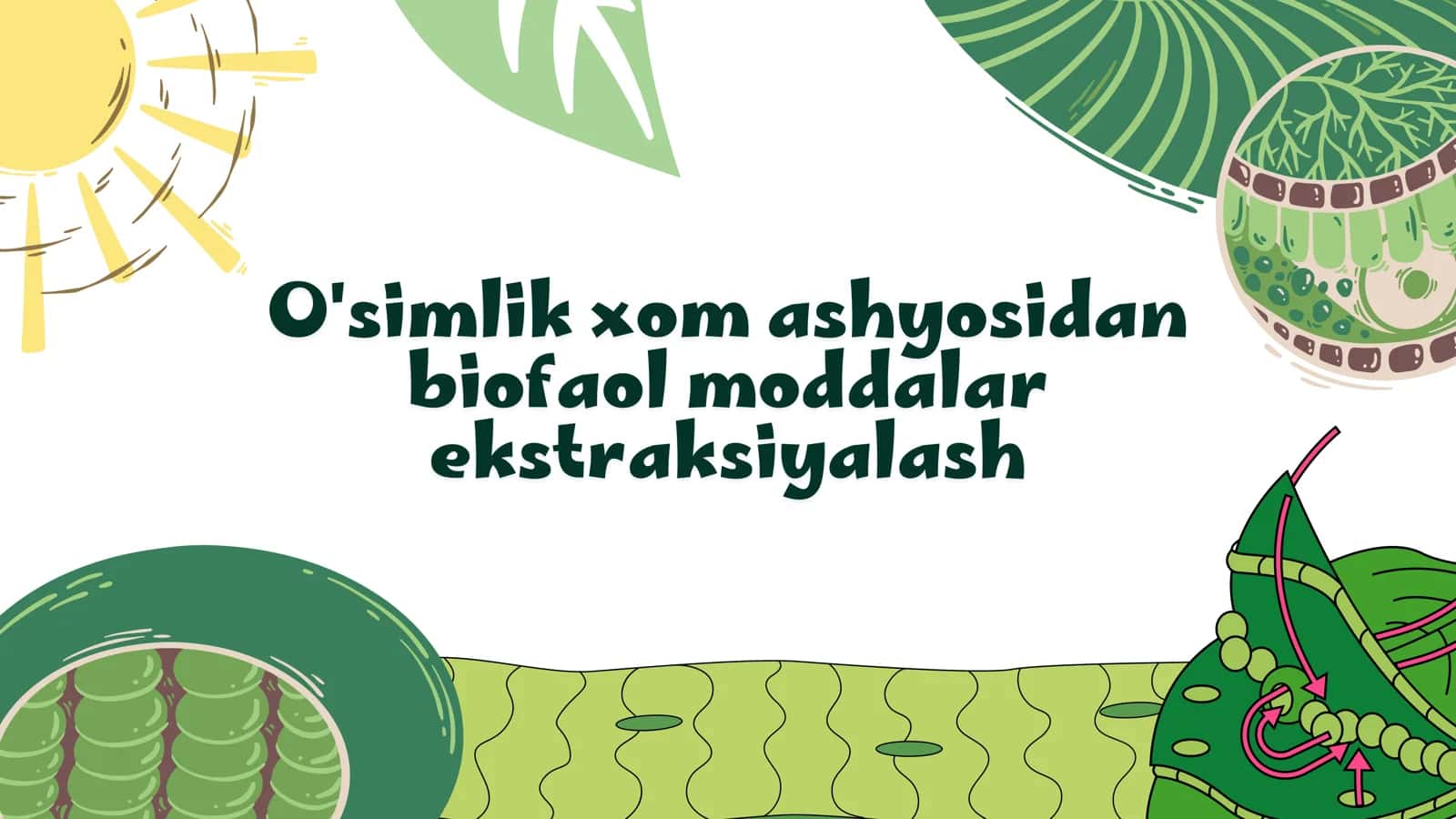 O'simlik xom ashyosidan