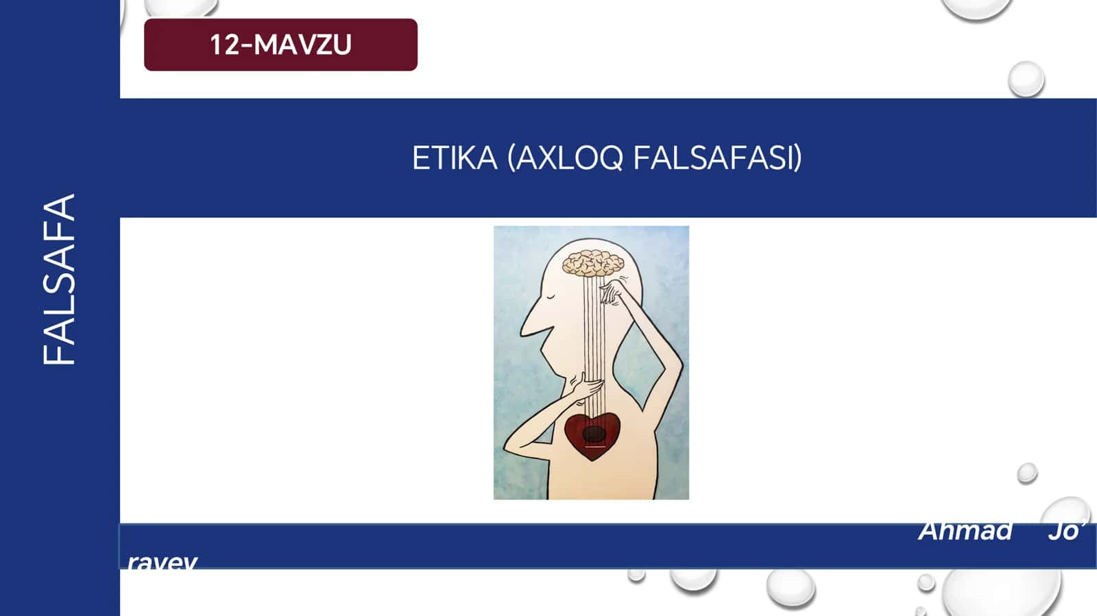 ETIKA (AXLOQ FALSAFASI)