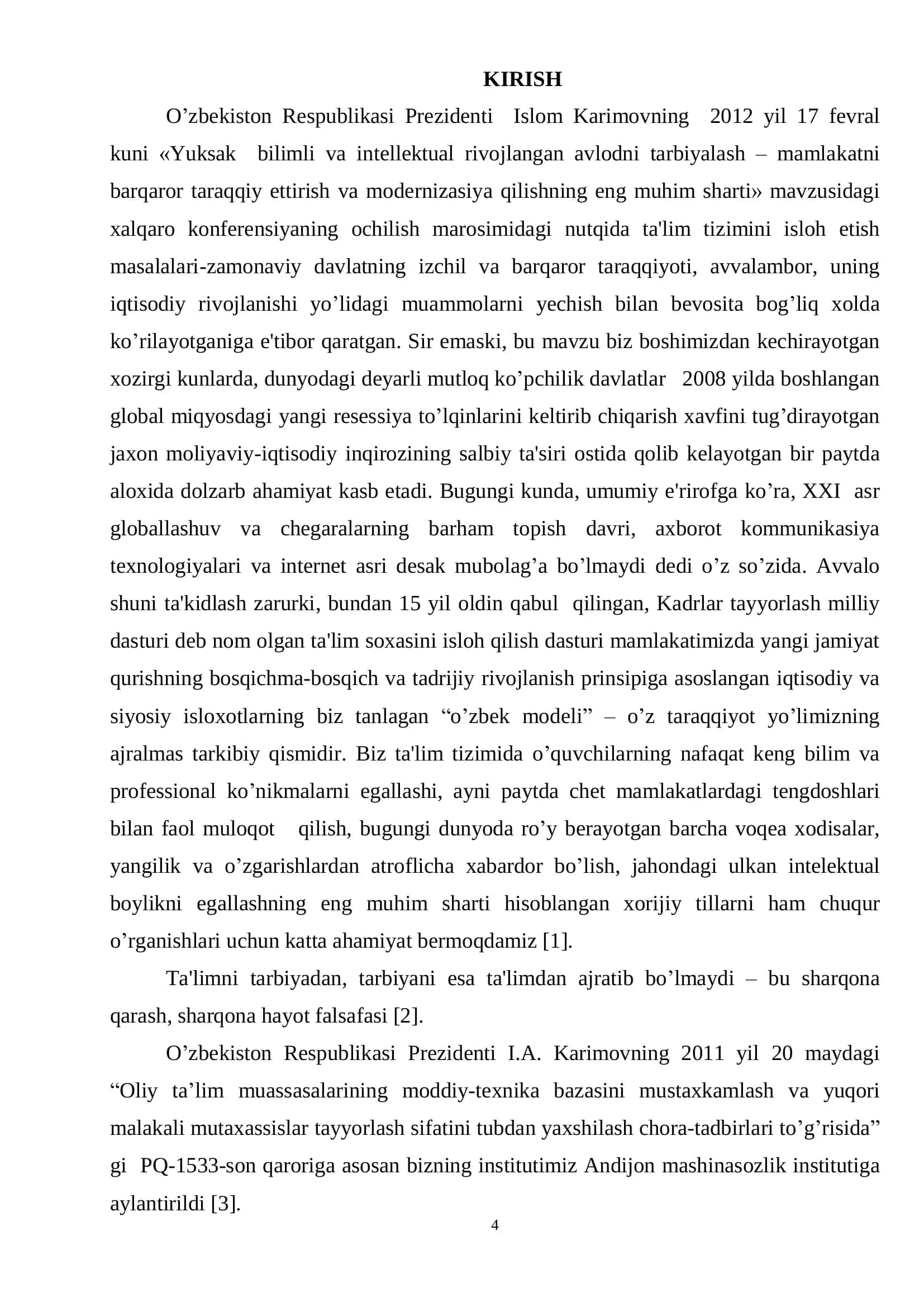 Xalqaro konferensiya nutqi