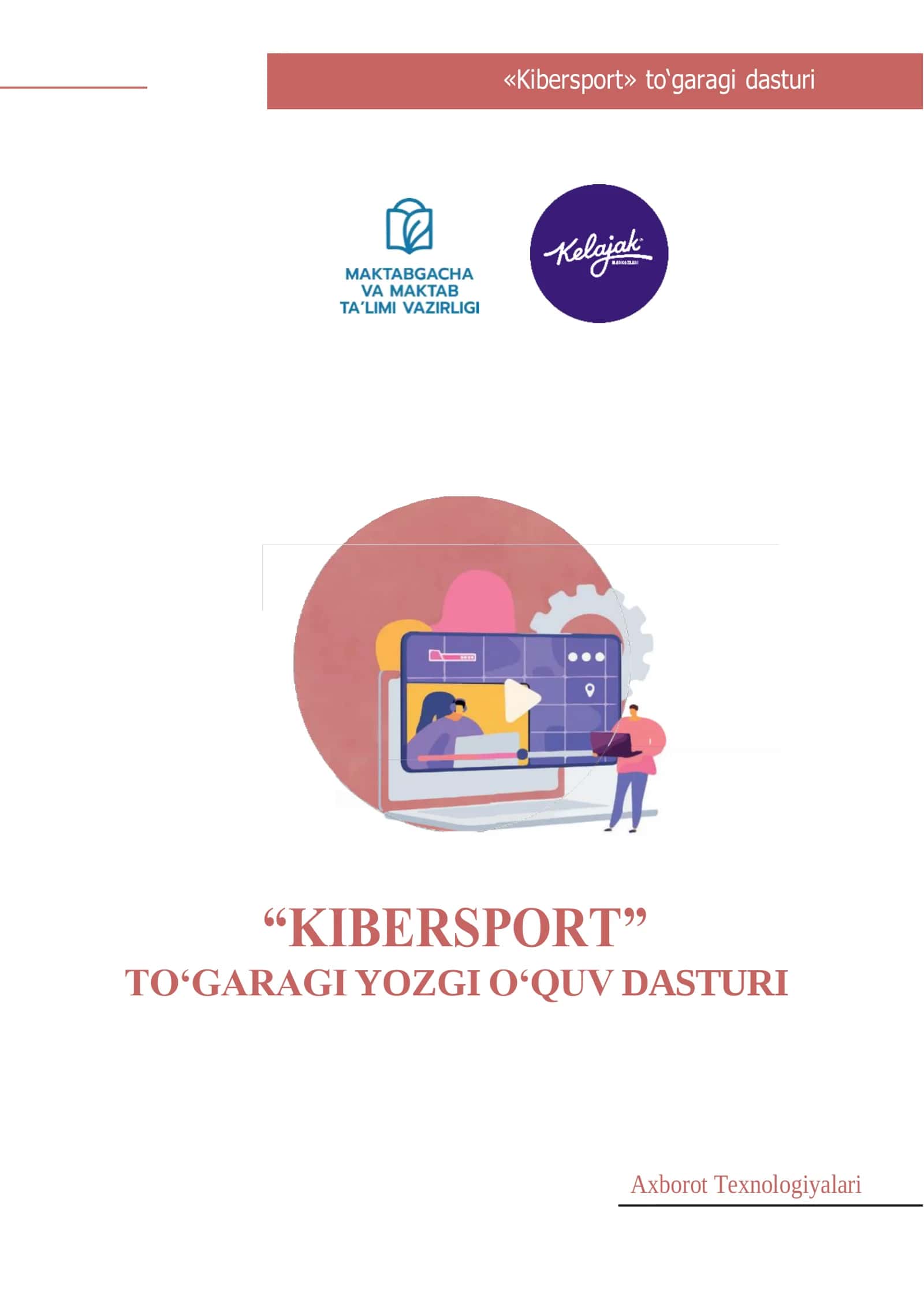 «Kibersport» to‘garagi dasturi