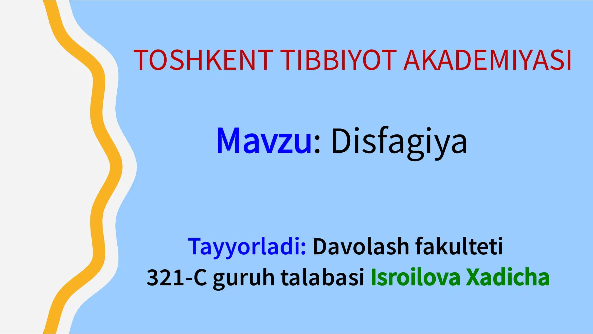 Disfagiya