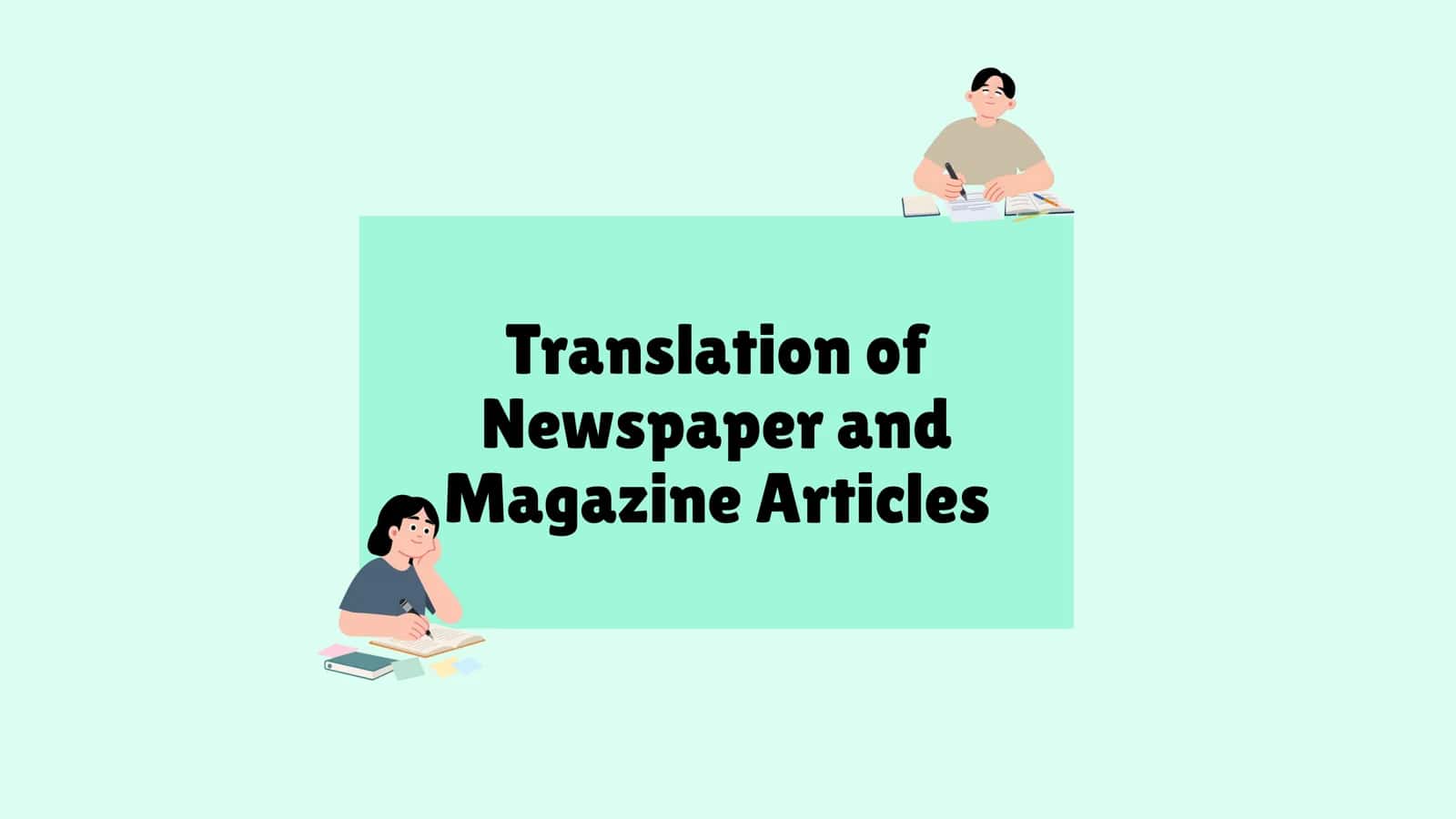 Amaliy tarjima fanidan mustaqil ish "Translation of
Newspaper and
Magazine Articles"