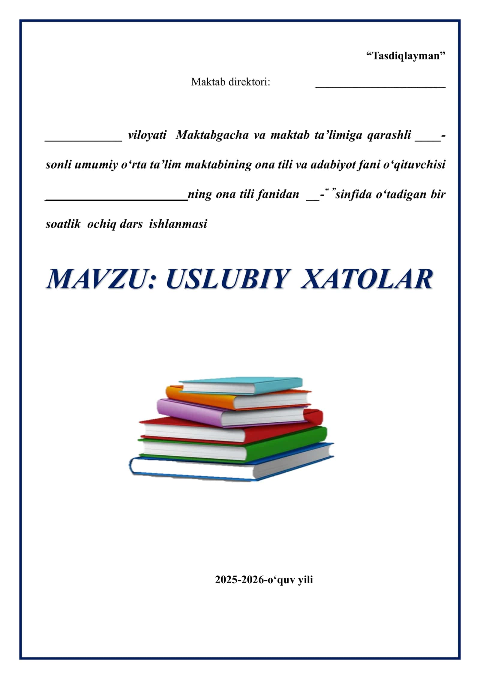 Uslubiy xatolar