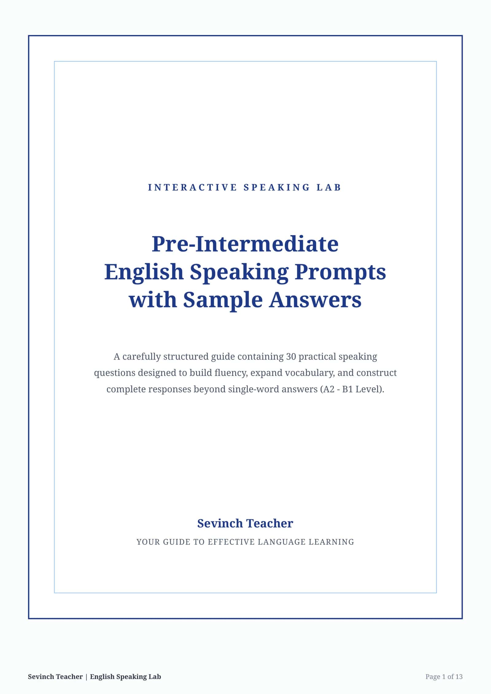 INTERACTIVE SPEAKING LAB