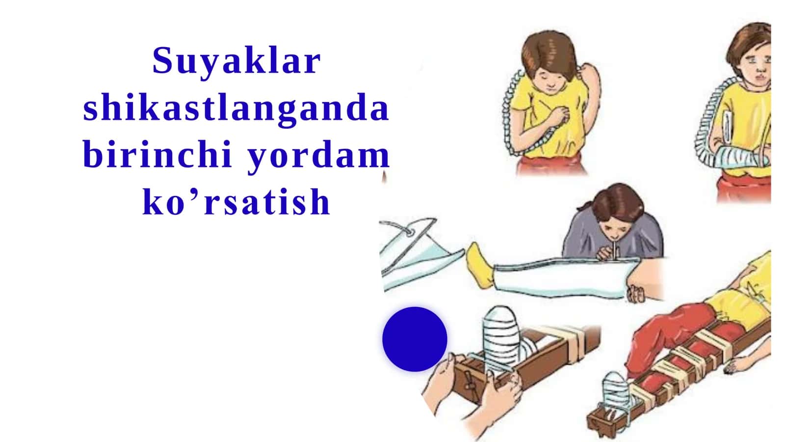 Suyaklar shikastlanganda birinchi yordam ko’rsatish