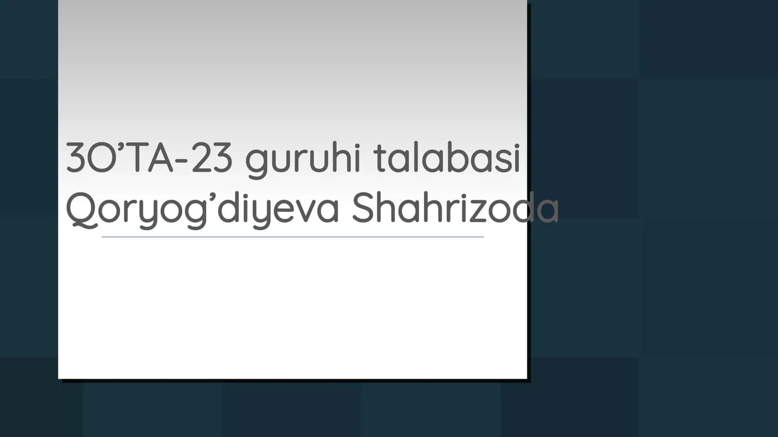 Dars ishlanmalari shakli, tuzilishi va mohiyati