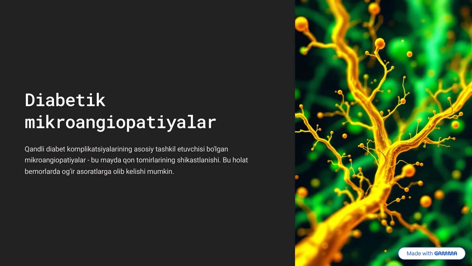 Diabetik mikroangiopatiyalar