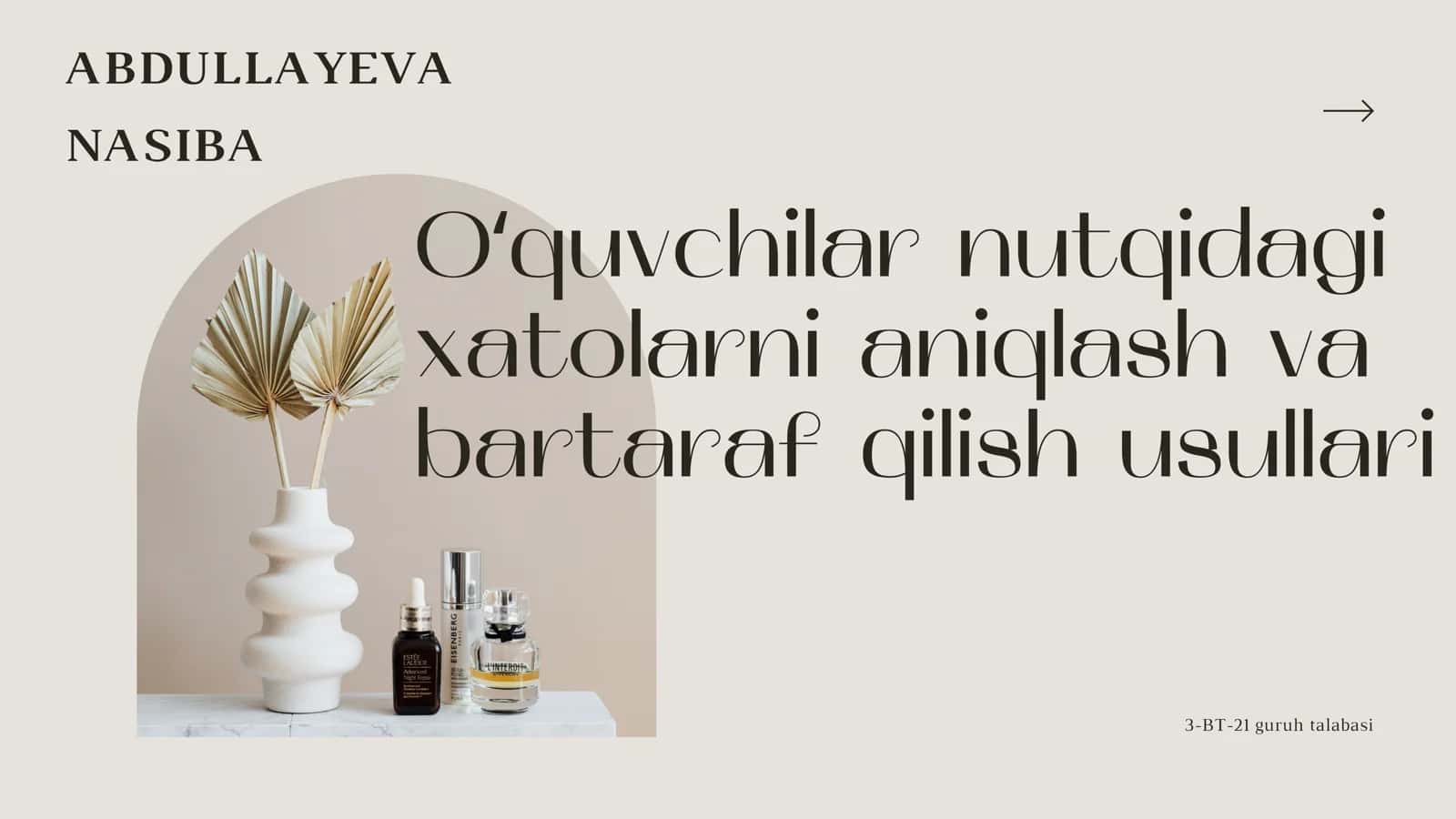 Oʻquvchilar nutqidagi xatolarni aniqlash va bartaraf qilish usullari