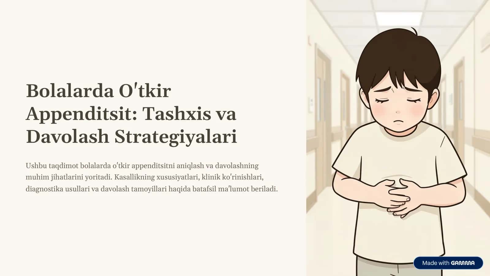 Bollarda o‘tkir apendetsit
