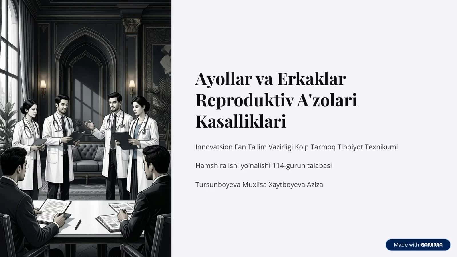 Ayollar Reproduktiv Anatomiyasi va Fiziologiyasi