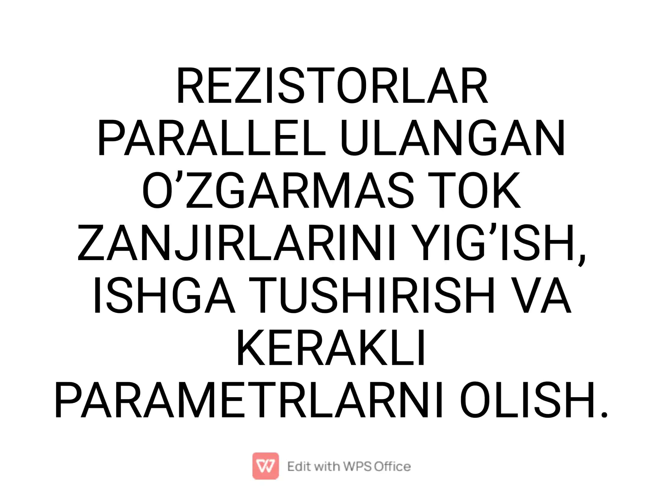 REZISTORLAR