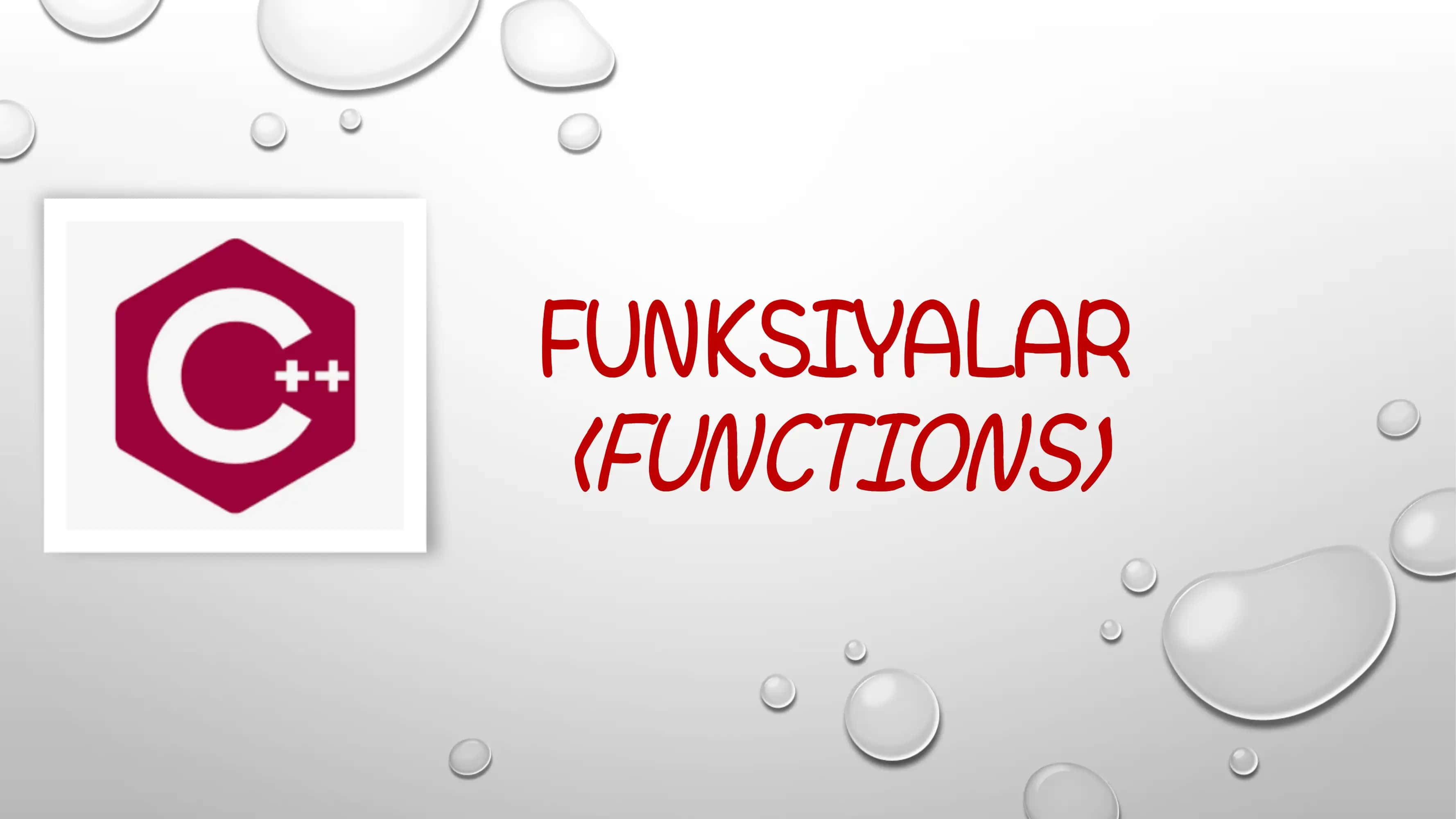 Funksiyalar
