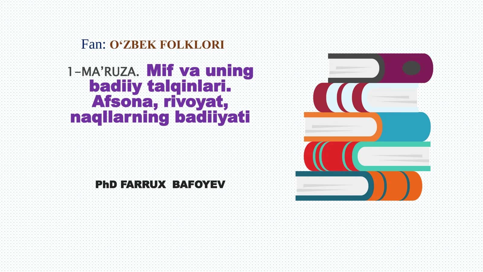 Mif va uning badiiy talqinlari
