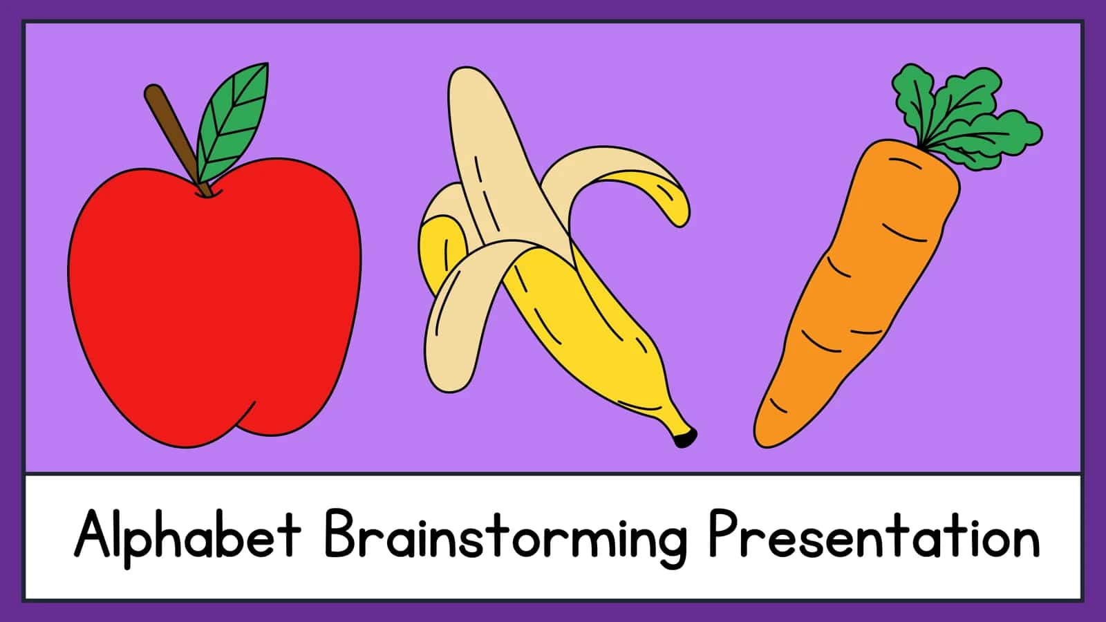 Alphabet Brainstorming Presentation