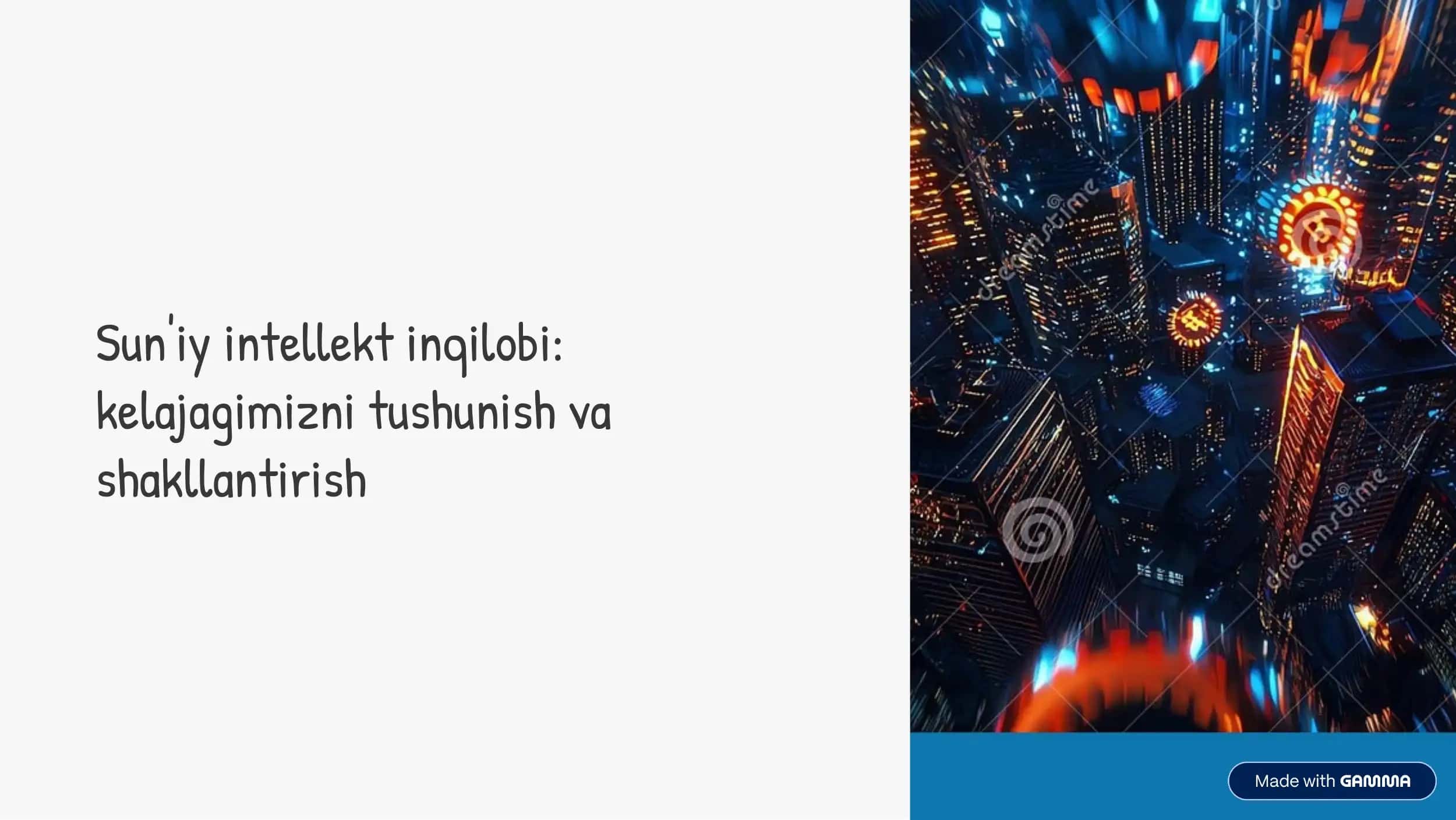Sun'iy intellekt inqilobi: kelajagimizni tushunish va shakllantirish