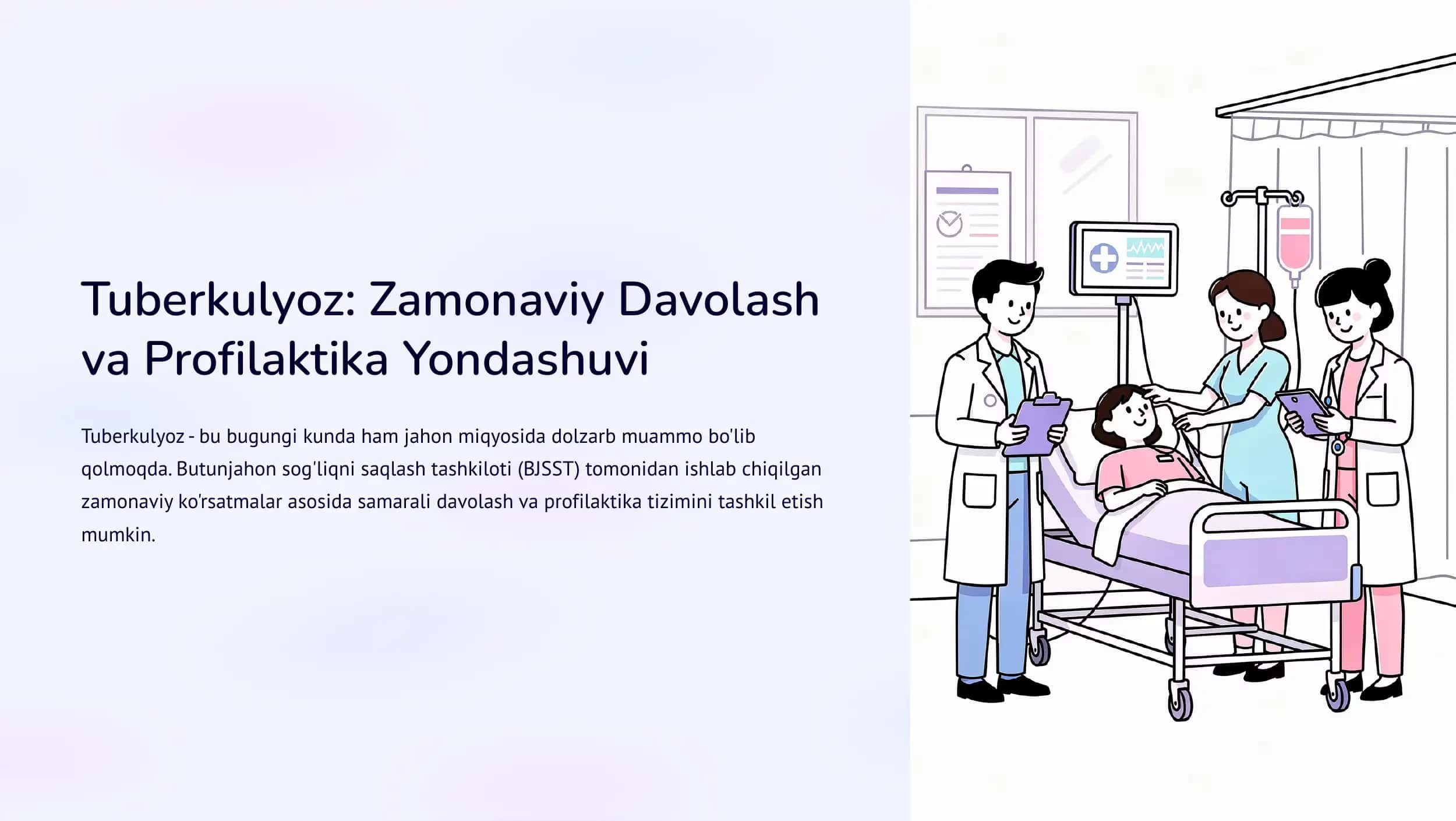 Tuberkulyoz: Zamonaviy Davolash va Profilaktika Yondashuvi