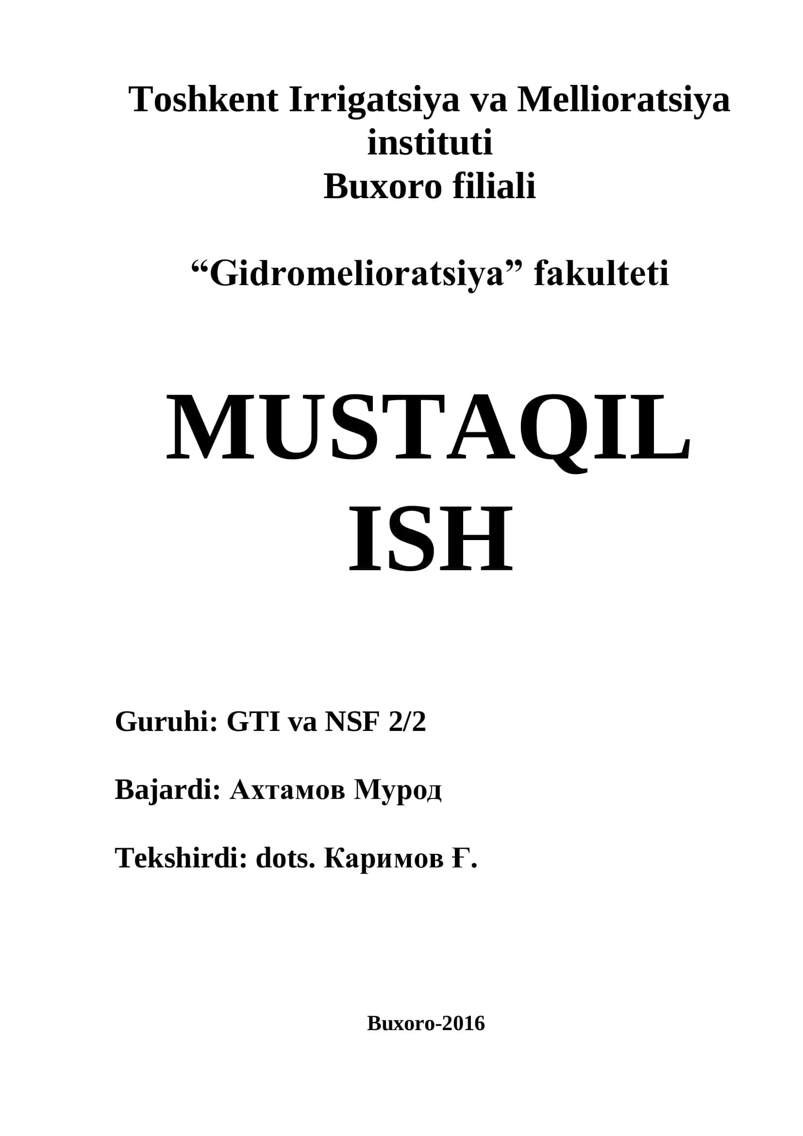 REFERAT Mаvzu: Аlgоritmlаsh. Аlgоritmlаrni tаsvirlаsh fоrmаl tillаri. Аlgоritmlаsh jаrаyonining bоsqichlаri