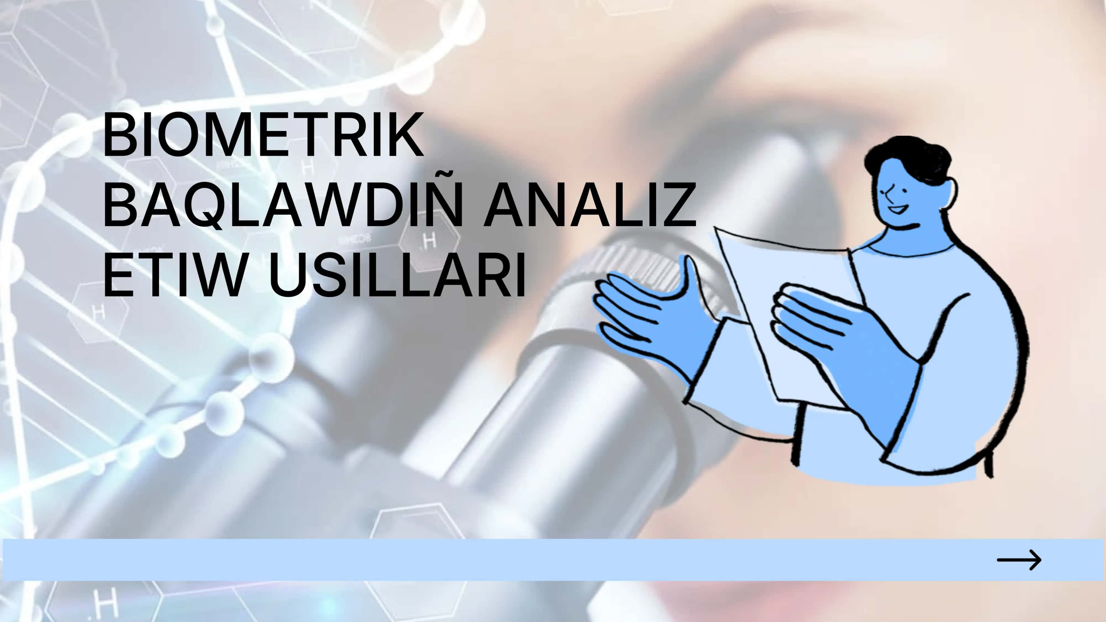Biometrik baqlawdiñ analiz etiw usillari