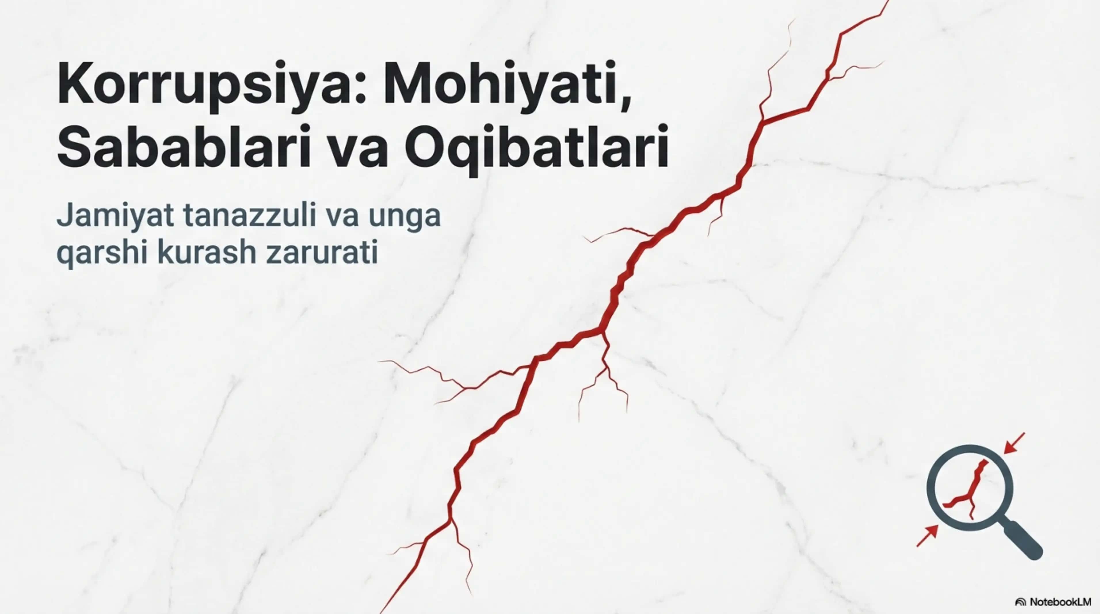 Korrupsiya Mohiyati Sabablari Oqibatlari