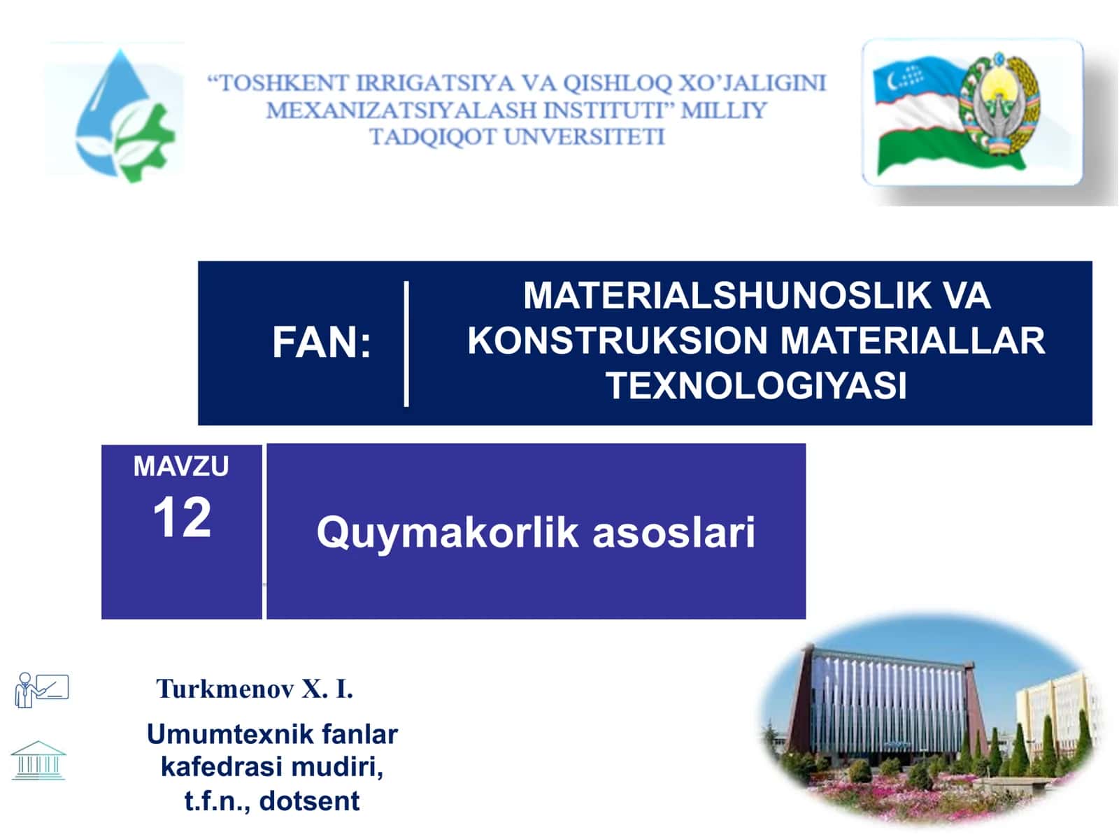 Quymakorlik asoslari