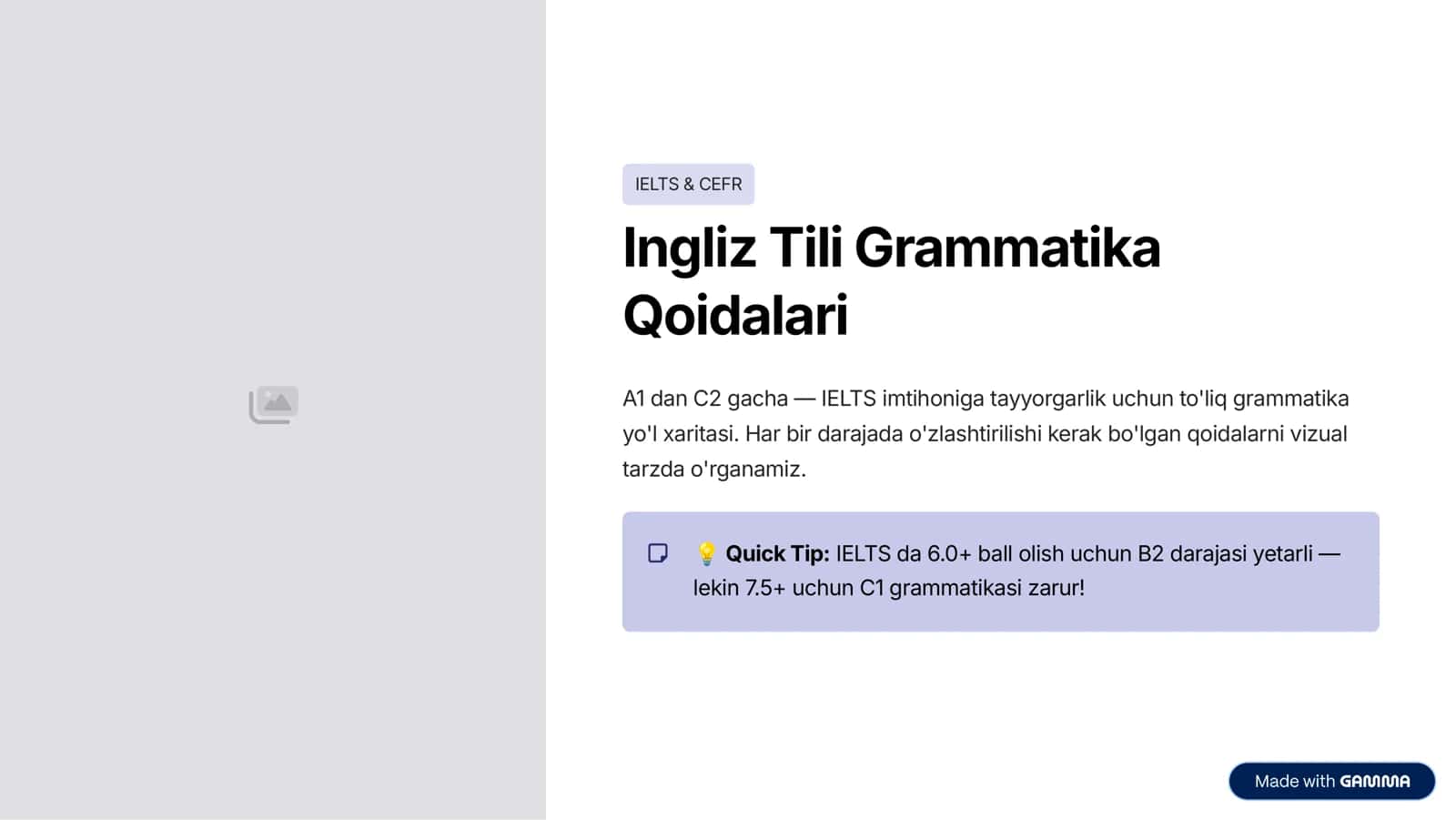 Ingliz Tili Grammatika Qoidalari