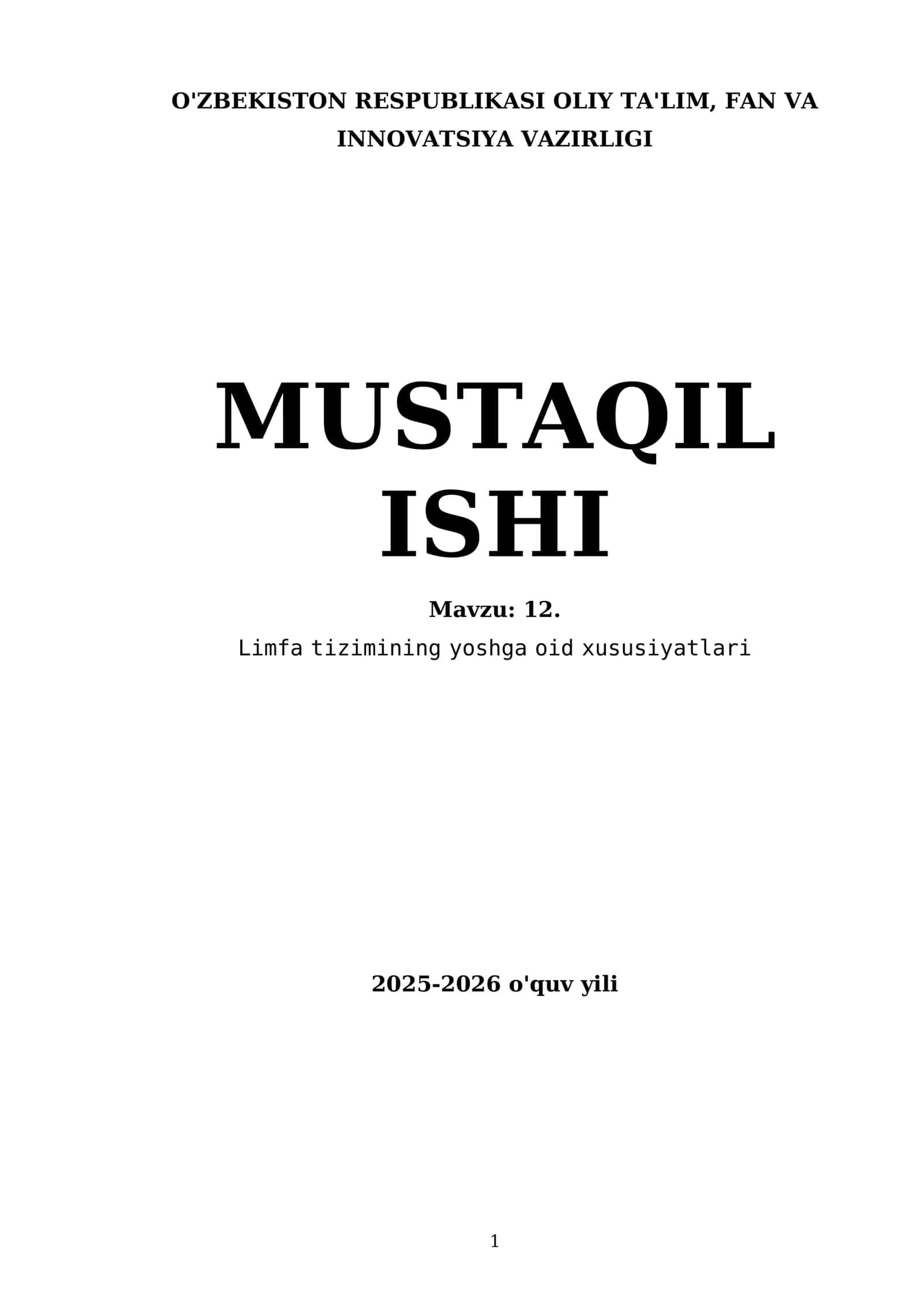 Limfa tizimi inson organizmining muhim qismidir